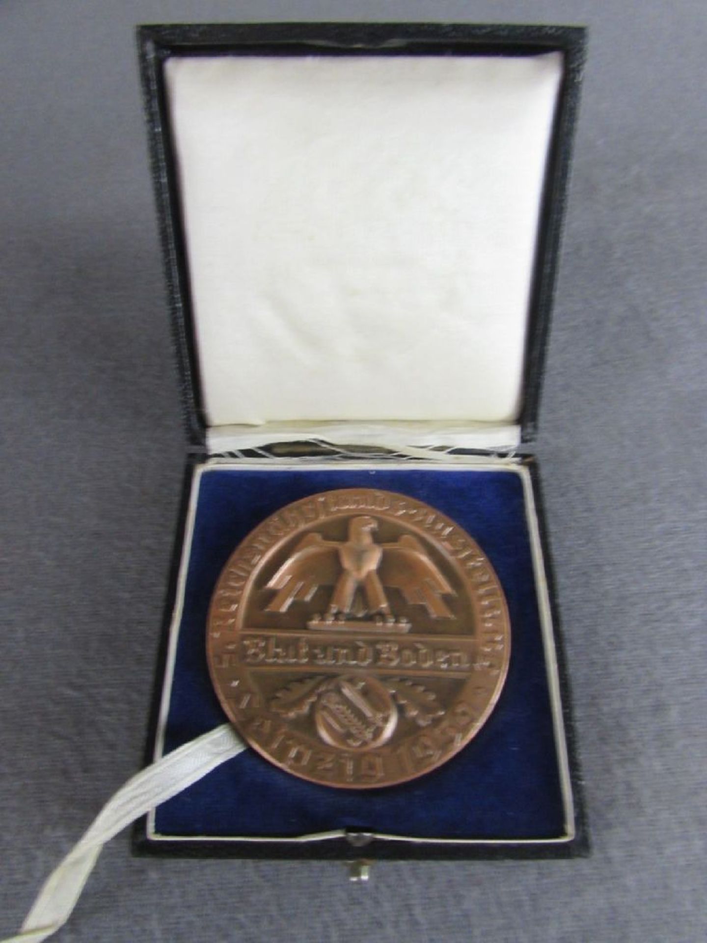 Medaille Reichsnährstand Blut und Boden Leipzig 1939, mit original Etui
