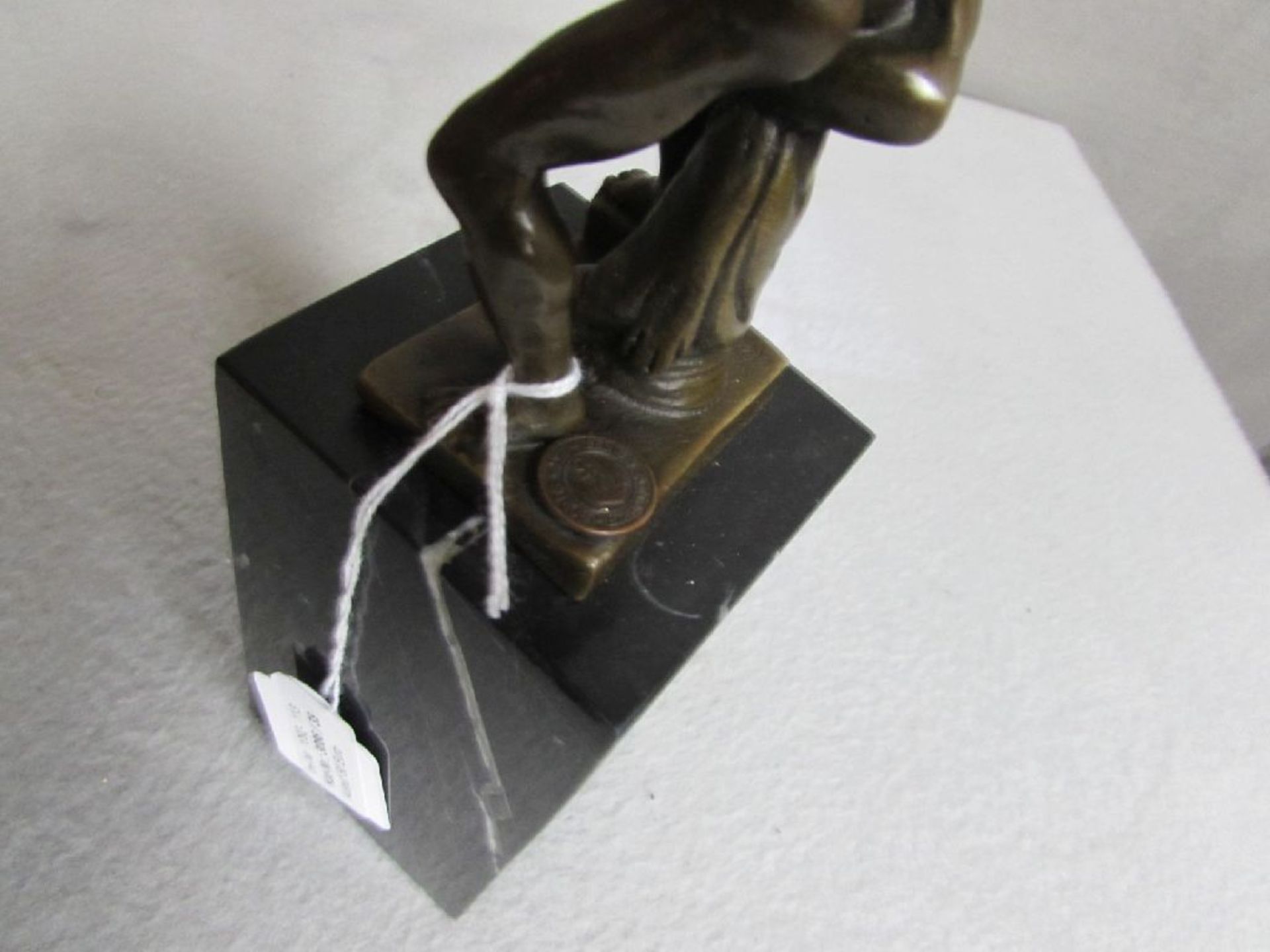 Bronzeskulptur 2 Ringer im Liebesakt "Mann gegen Mann" 28,5 cm - Image 2 of 3