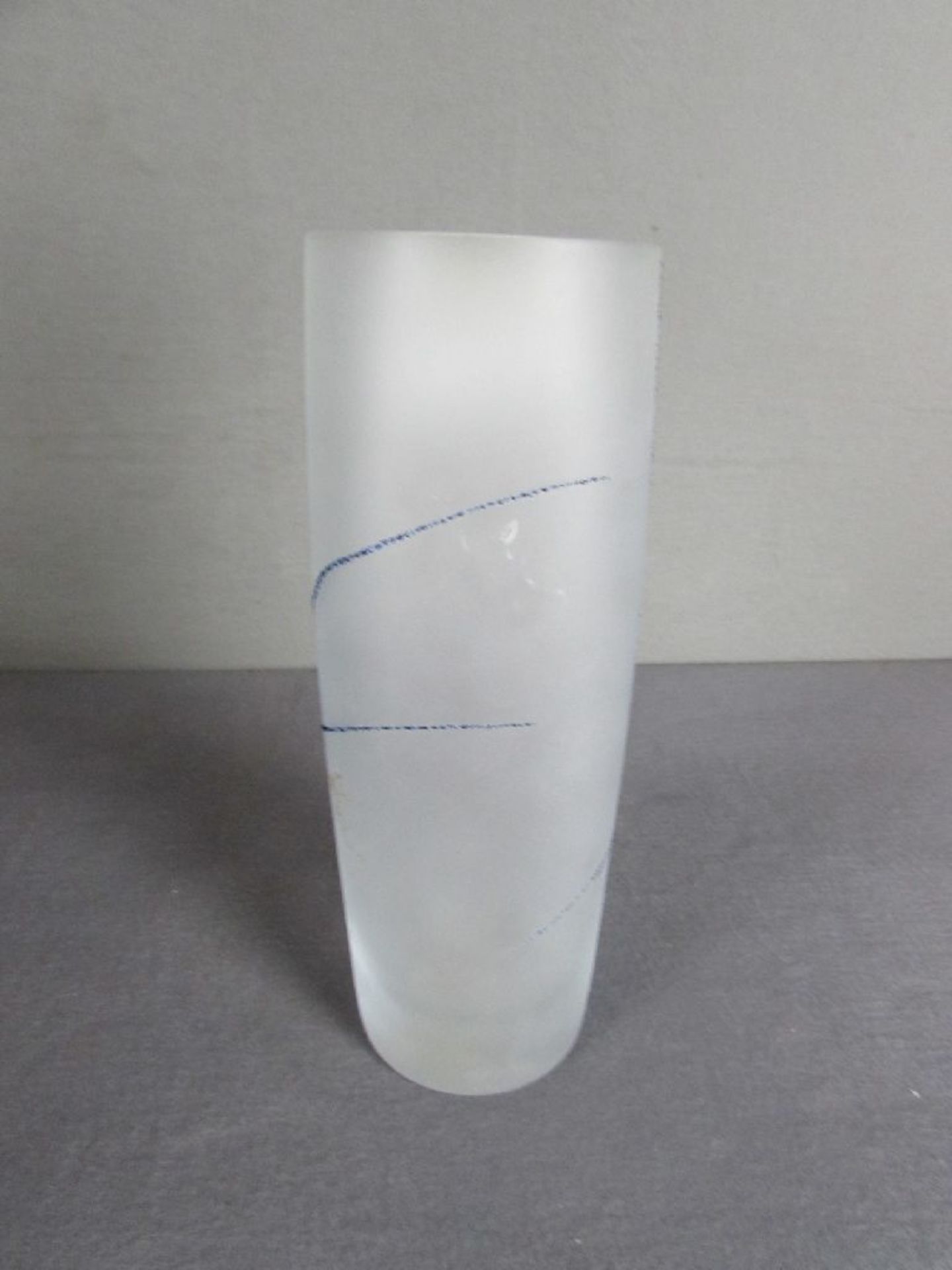 Designervase Ahle Jensen Dänische Glaskunst 25cm hoch - Bild 3 aus 3