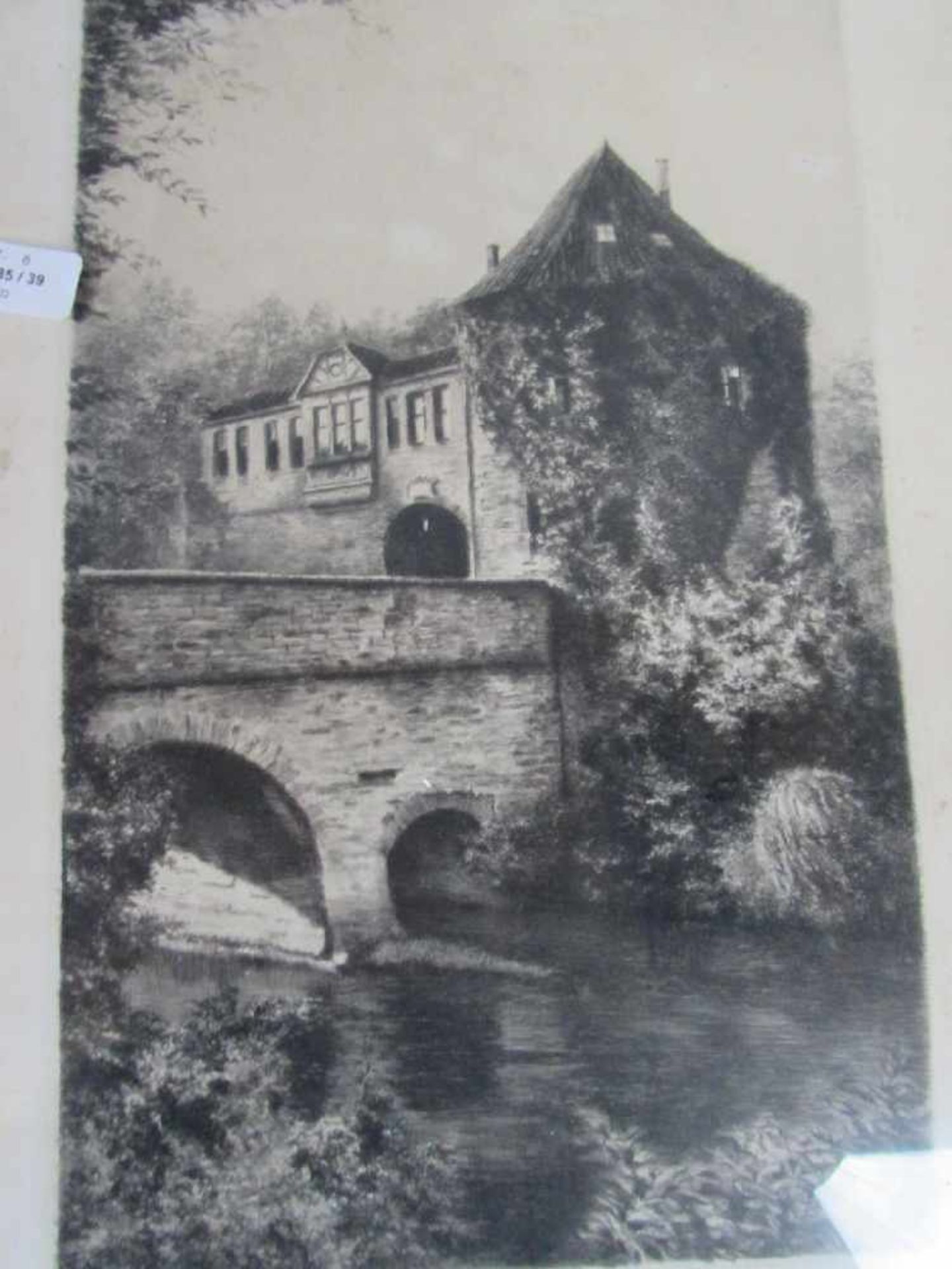 Grafik Osnabrück signiert ca.36x53cm - Bild 2 aus 4