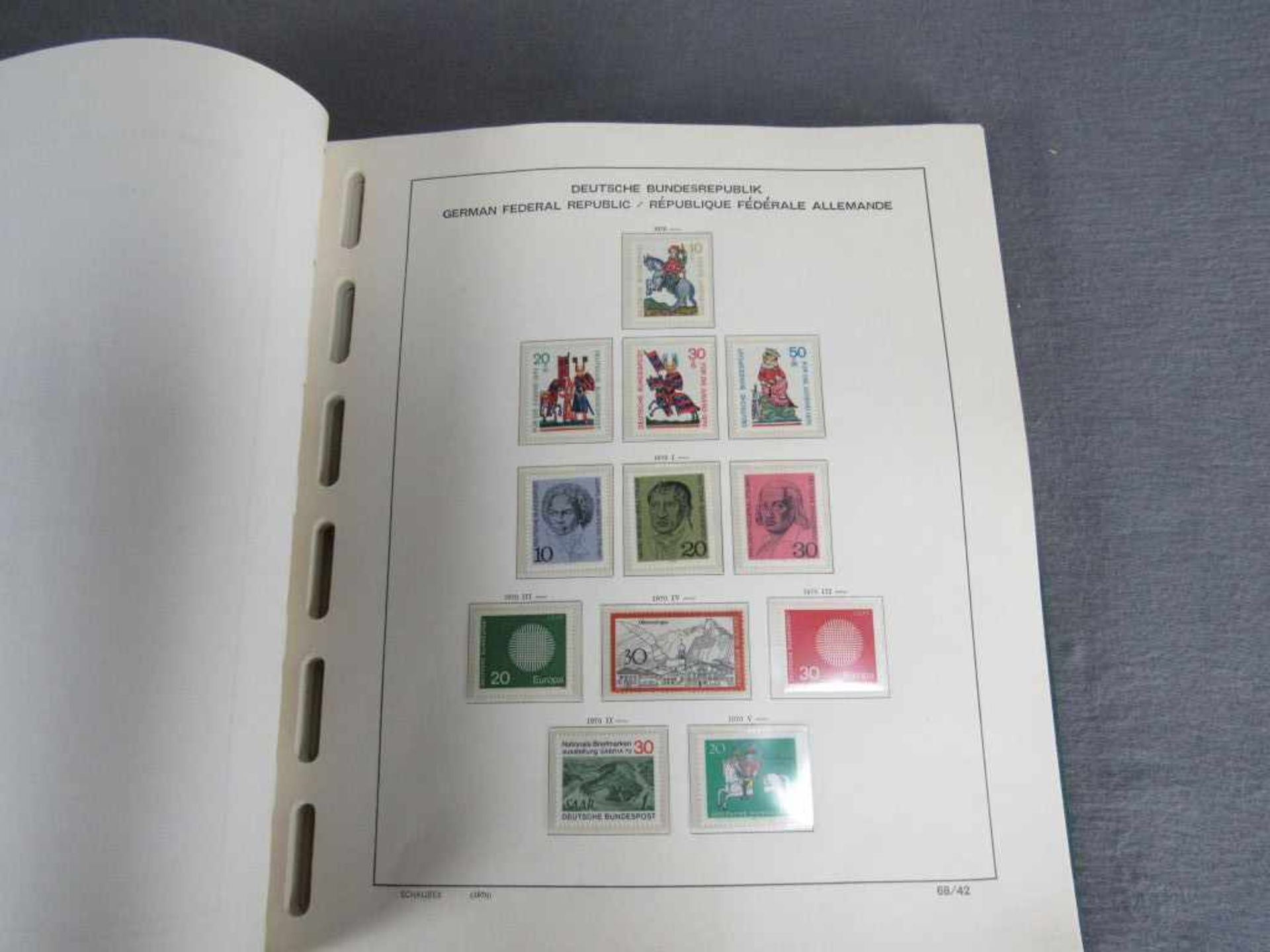 Briefmarkenalbum 1952-1980 xx auch alle Blöcke, sauberes Schaubeckalbum - Bild 2 aus 2