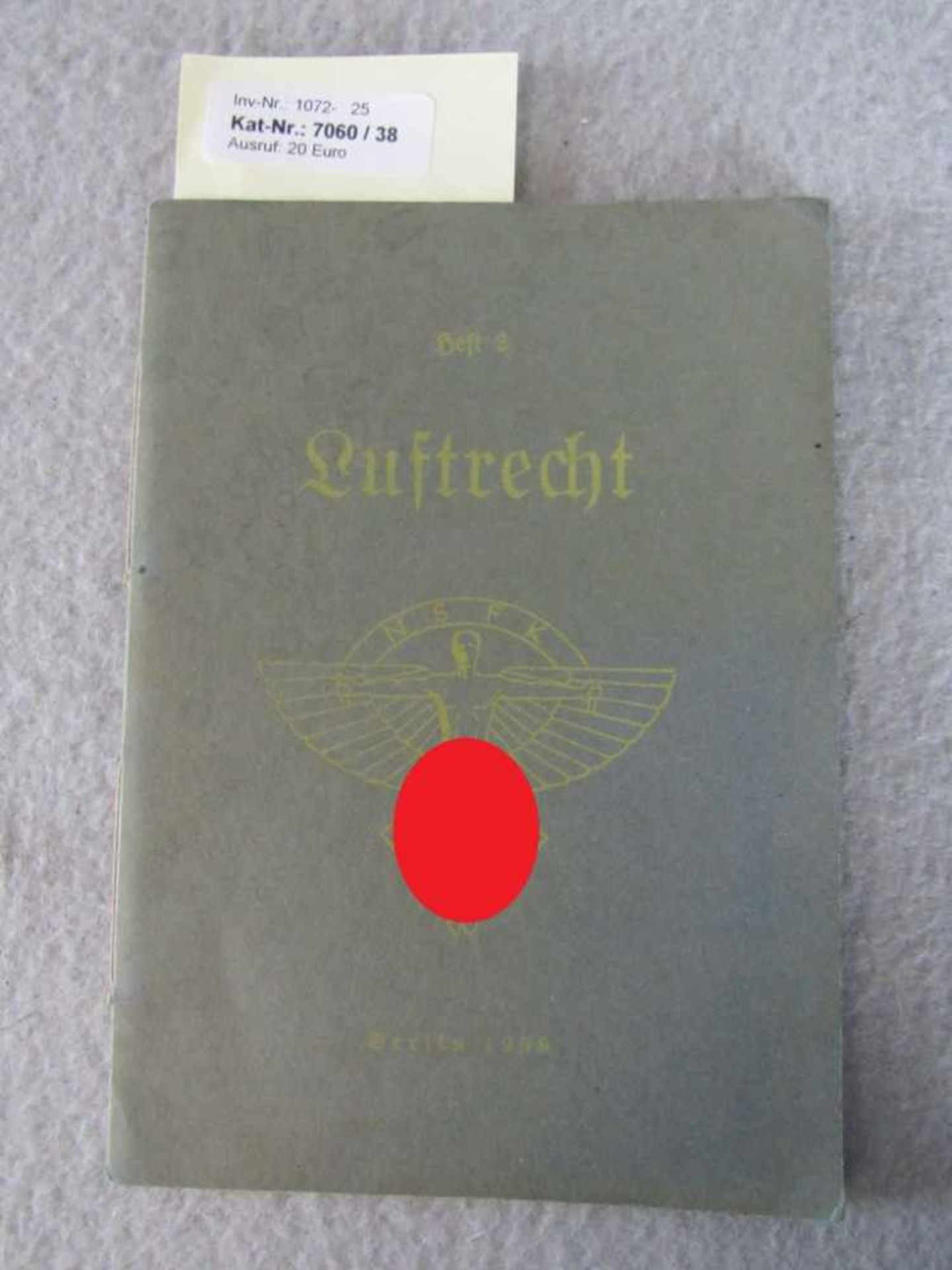 Buch Heft 2. Wk NSFK hier : Teil 3 Luftrecht