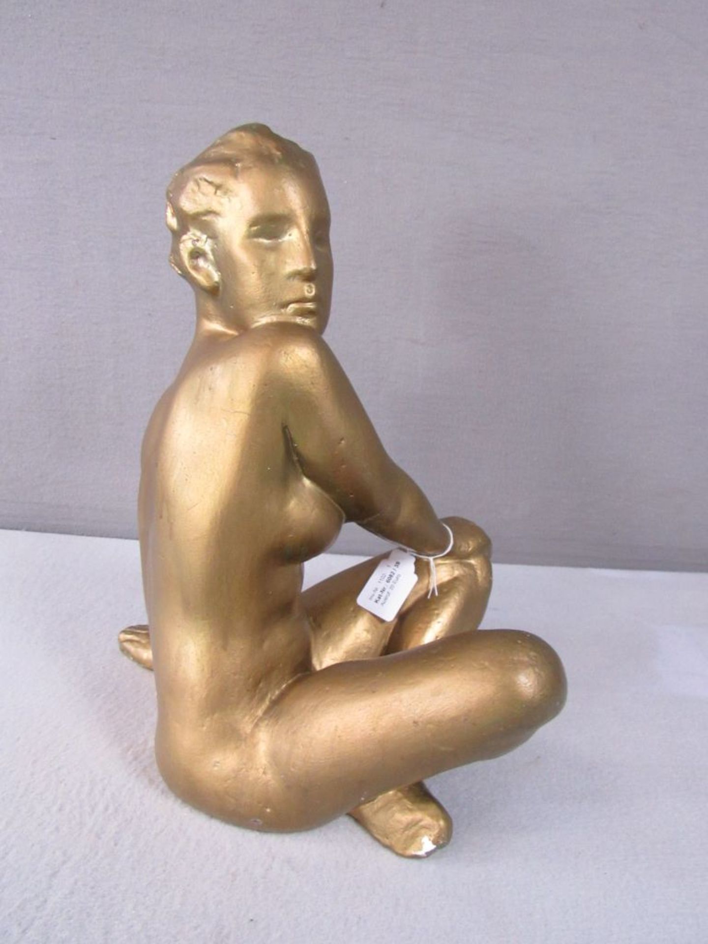 Skulptur weibliche Aktszene unterhalb gemarkt BFE Hand geklebt 40cm hoch - Image 2 of 4