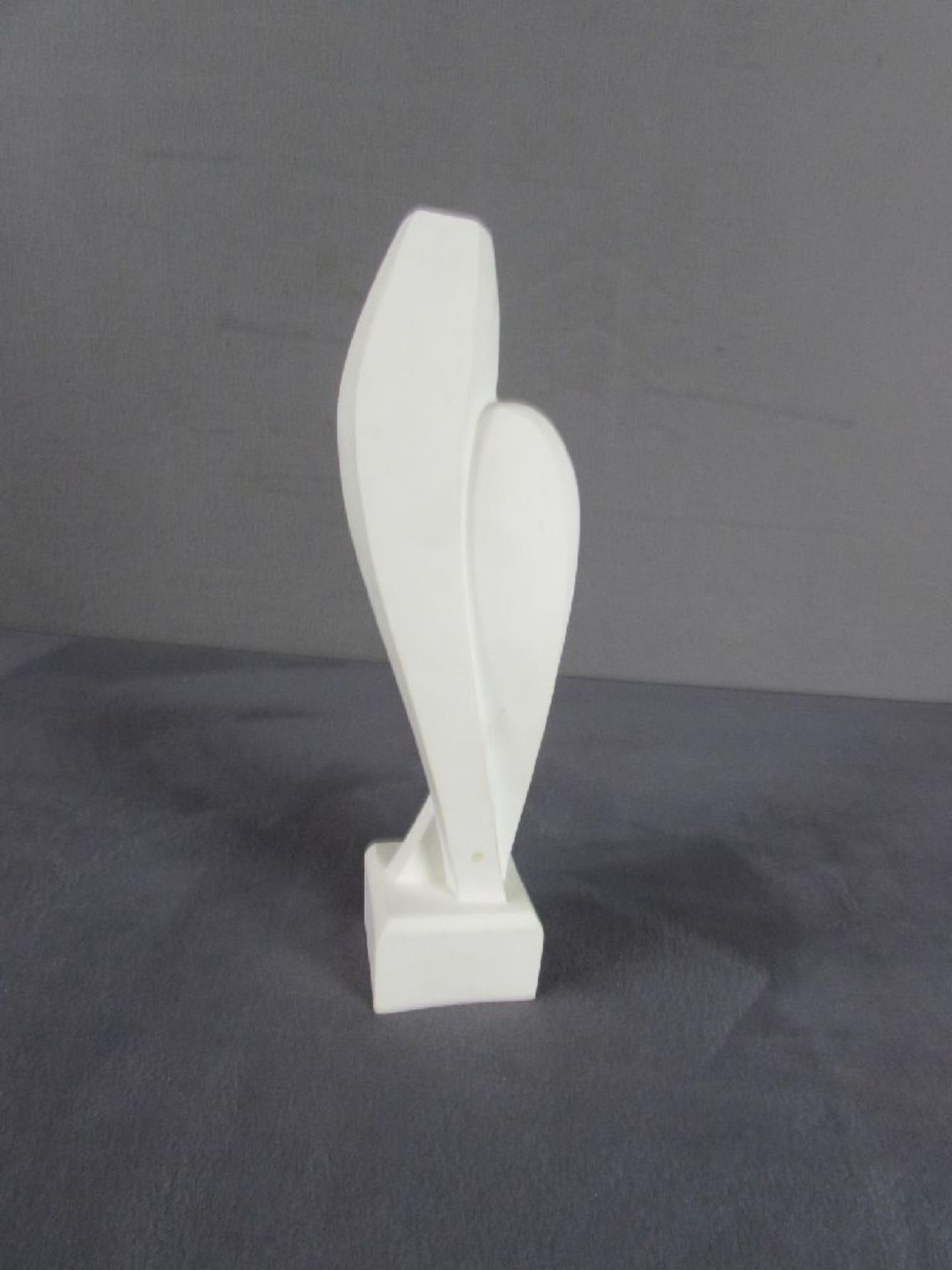 Skulptur Alabaster Liebende 31cm hoch - Image 2 of 3