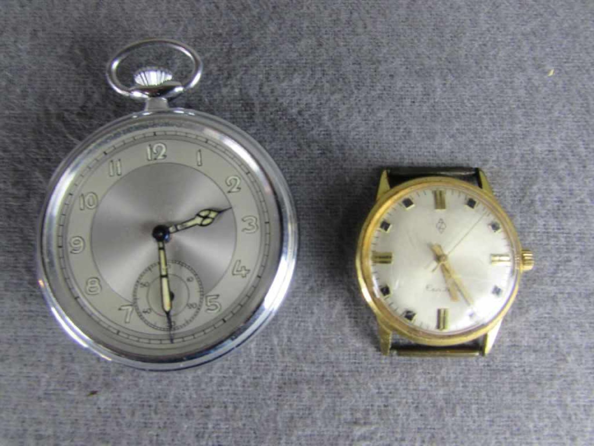 Zentra Armbanduhr und Taschenuhr defekt