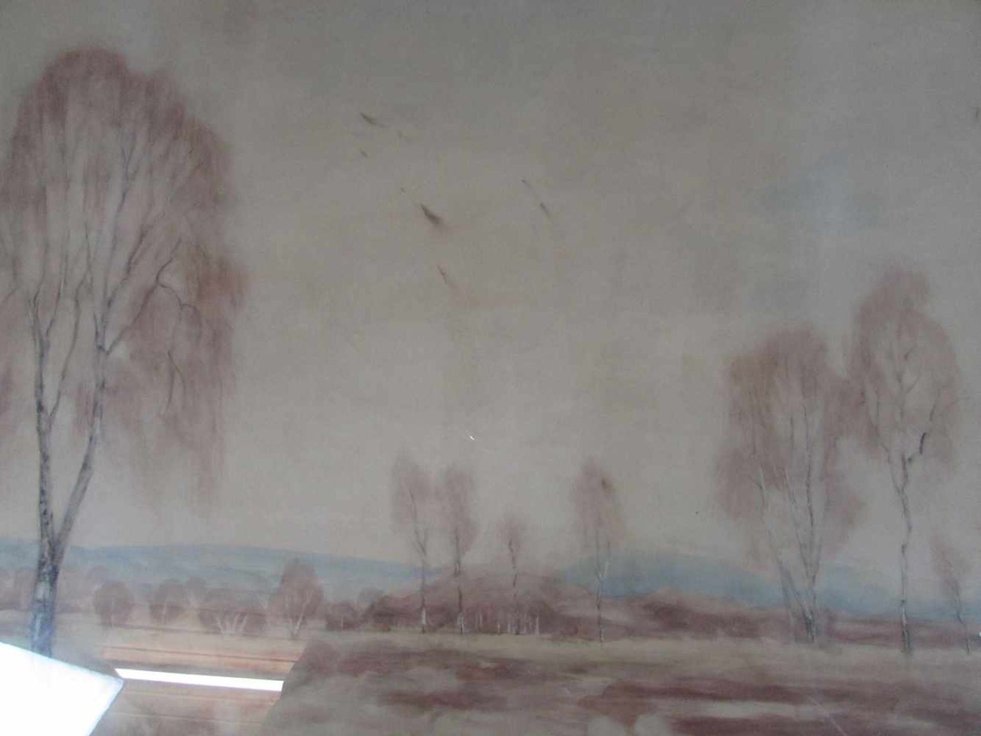 Gemälde, Aquarell?, Moorlandschaft, in Passepatout, Rudolf Grere signiert unten rechts, unten