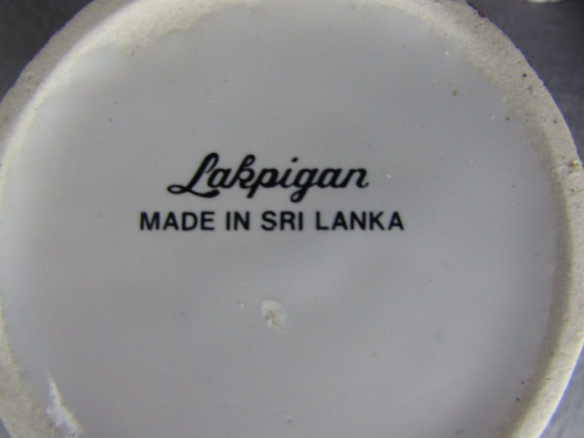 Kaffeeservice, Lakpigan, made in Lanka, 13 Teile, interessante Drachenornamentik - Bild 2 aus 3