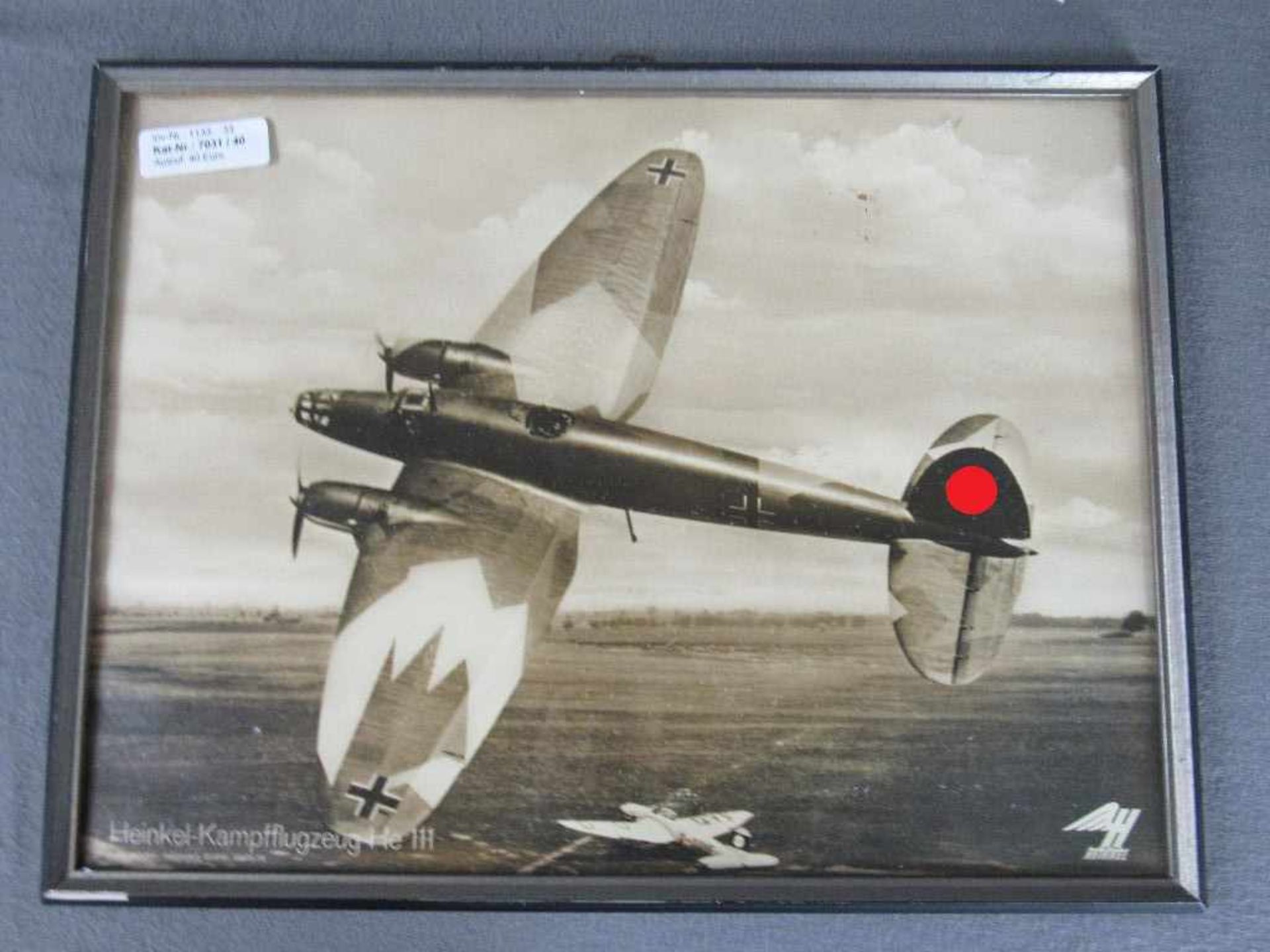 Reklamefoto Heinkel Kampfflugzeuge HE111 2.WK 41x31cm