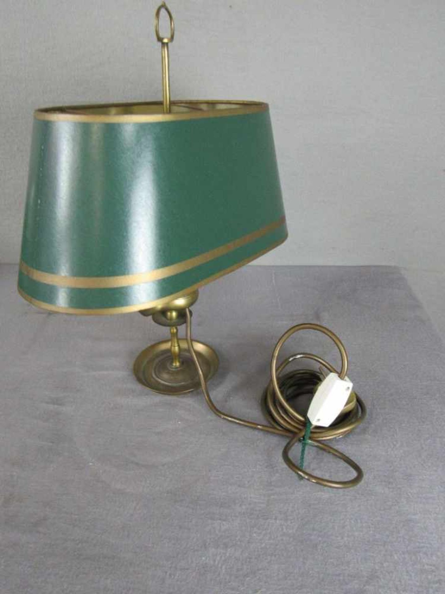 Schreibtischlampe zweiflammig England ca.38cm hoch - Bild 3 aus 4