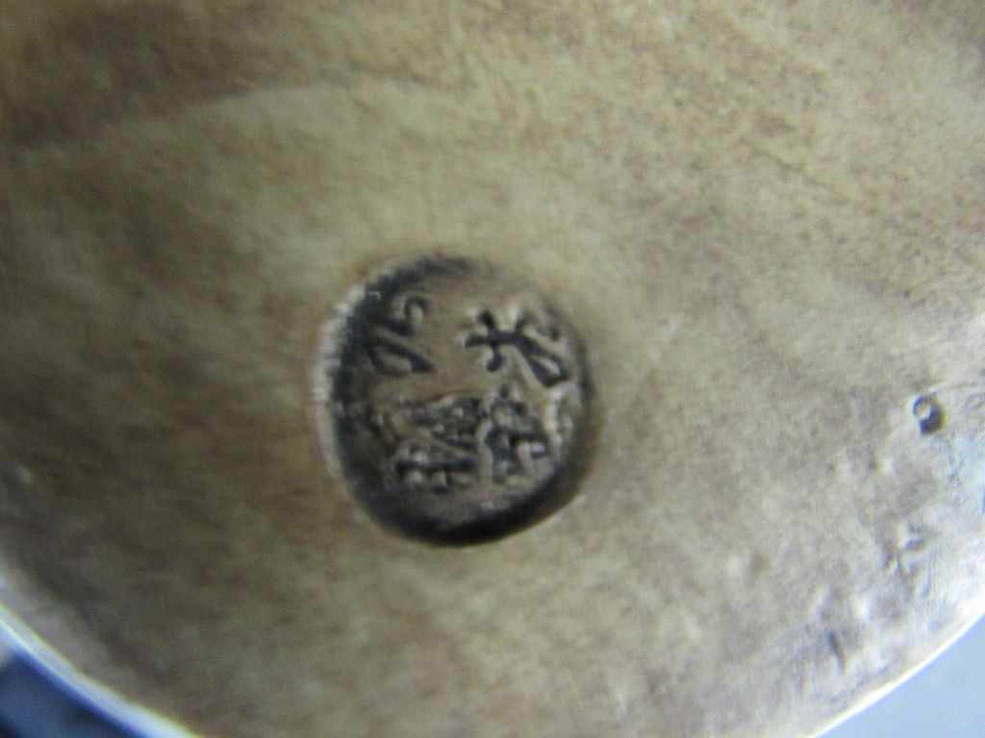 Asiatischer Drache bemalte Keramik unterhalb gemarkt Höhe:19cm - Bild 3 aus 3