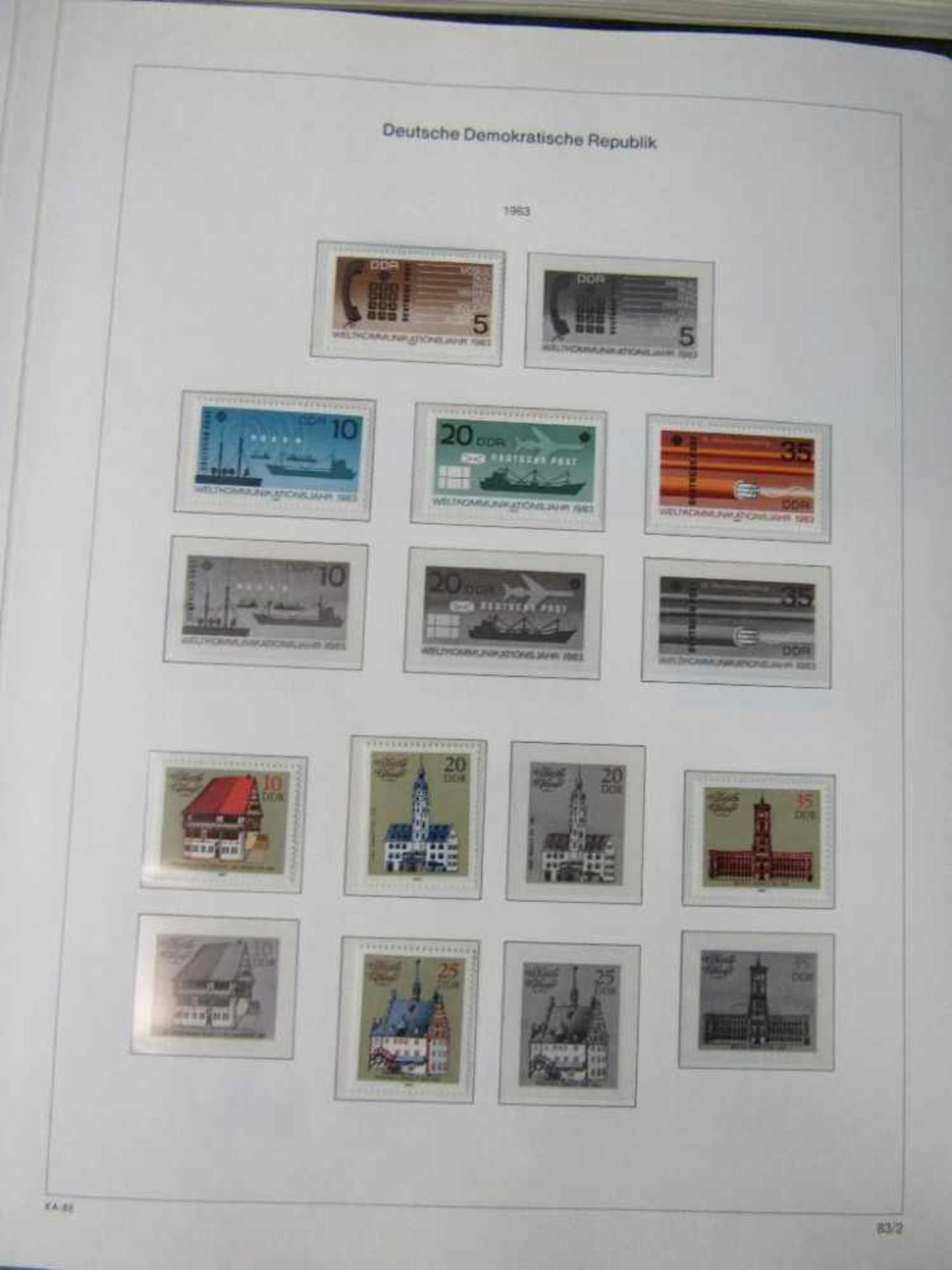 Konvolut Briefmarken 6 Vordruckalben DDR 1955-1990 neu und gestempelt - Bild 3 aus 18