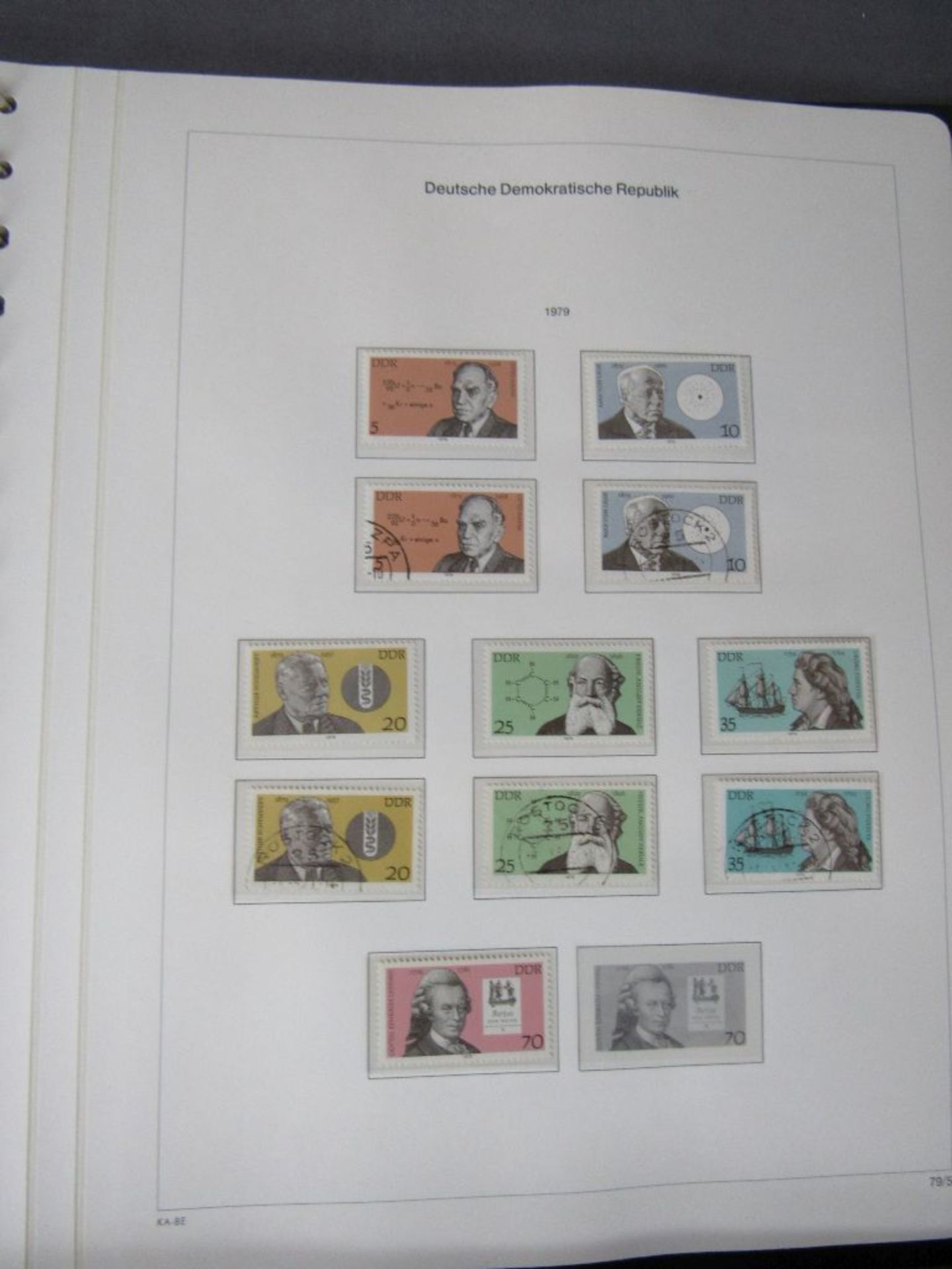 Konvolut Briefmarken 6 Vordruckalben DDR 1955-1990 neu und gestempelt - Bild 4 aus 18
