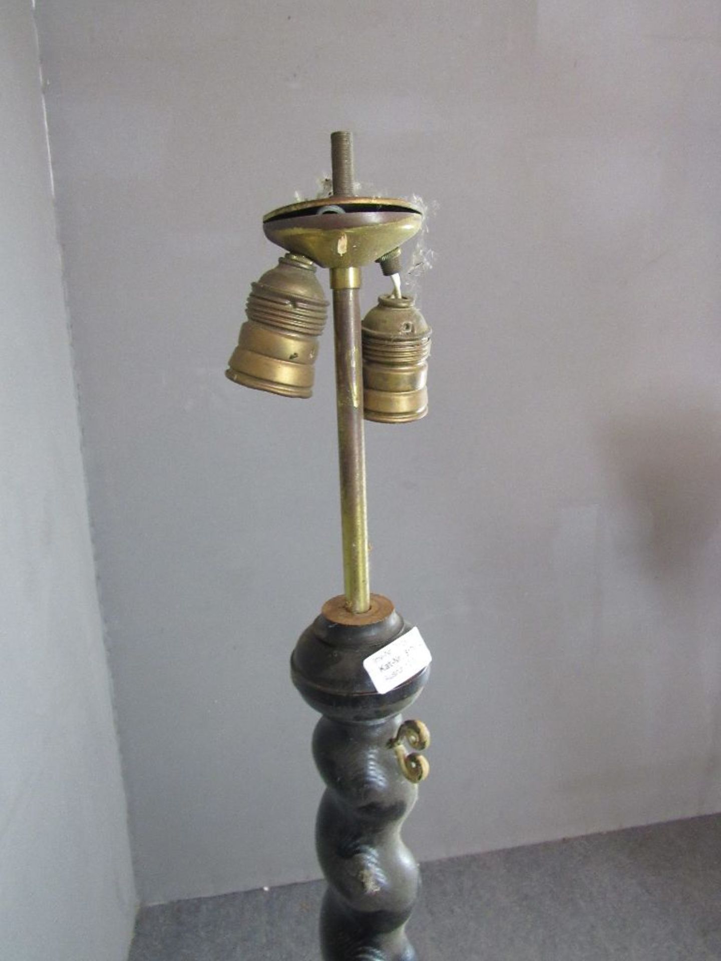 Stehlampe um 1920 zweiflammig - Image 2 of 3