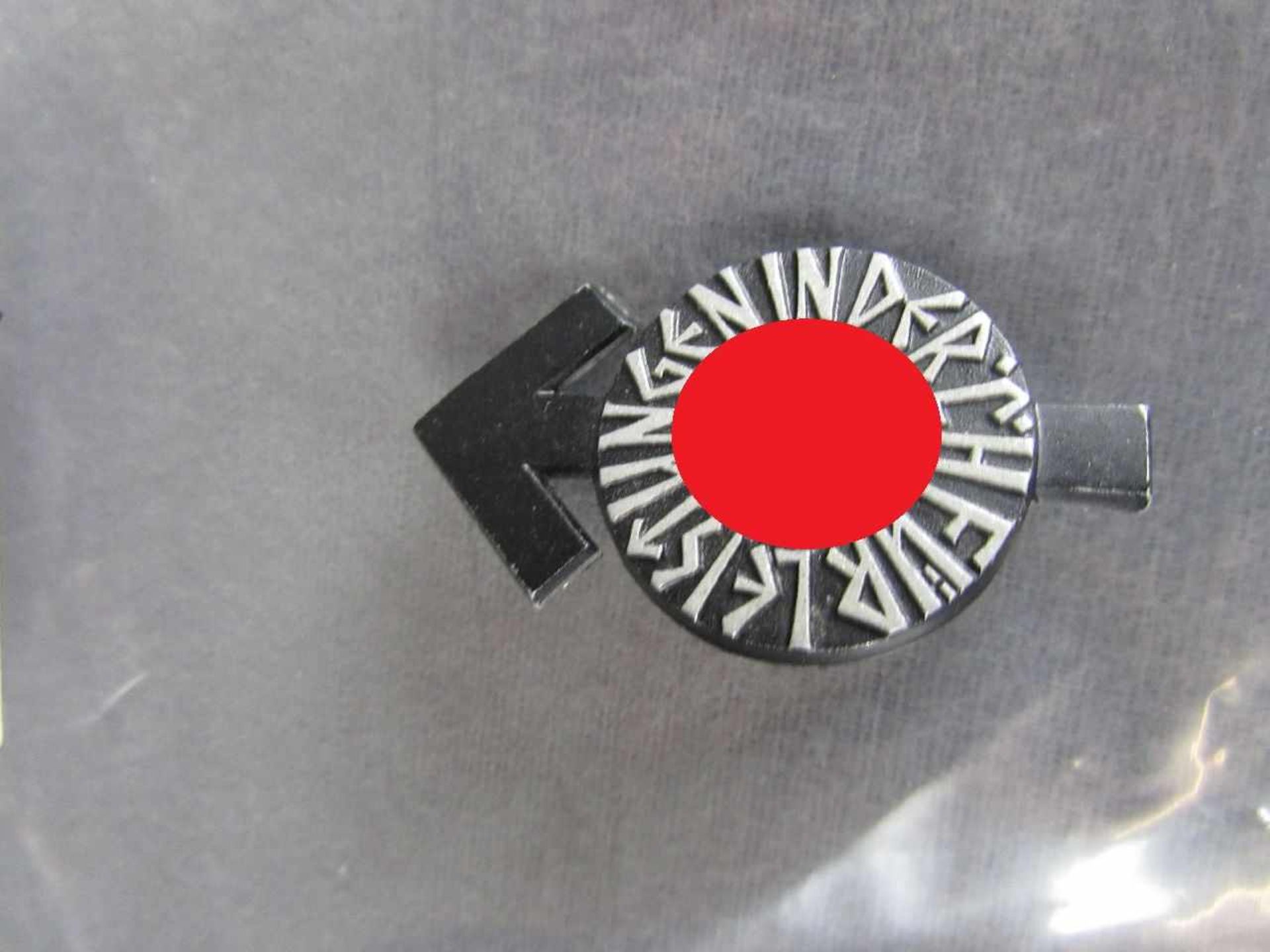 Leistungsabzeichen der HJ, gestempelt B, seltene Ausführung, schwarz original, 2. WK, 3. Reich