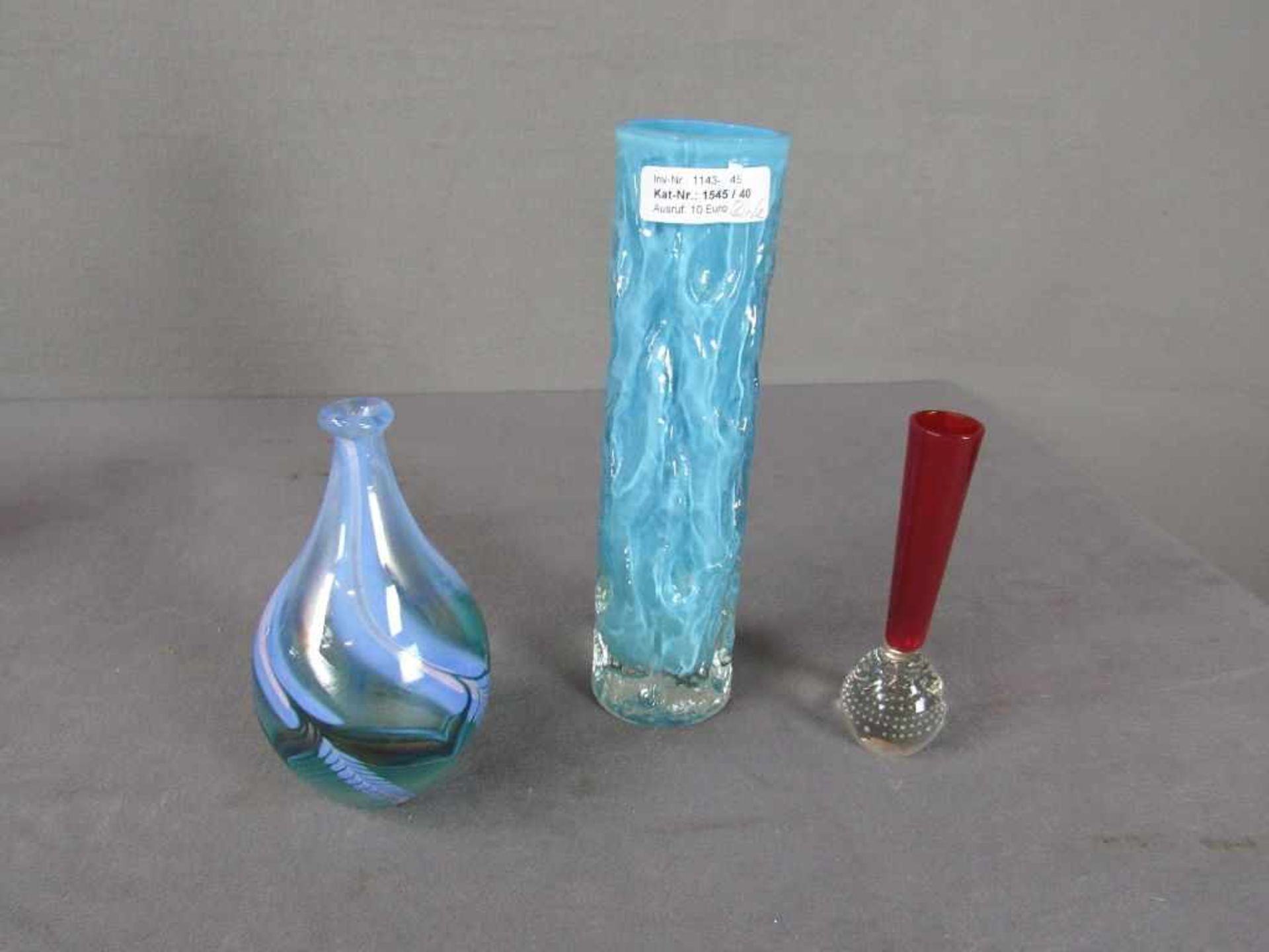 Drei Glasvasen Design 15-25cm