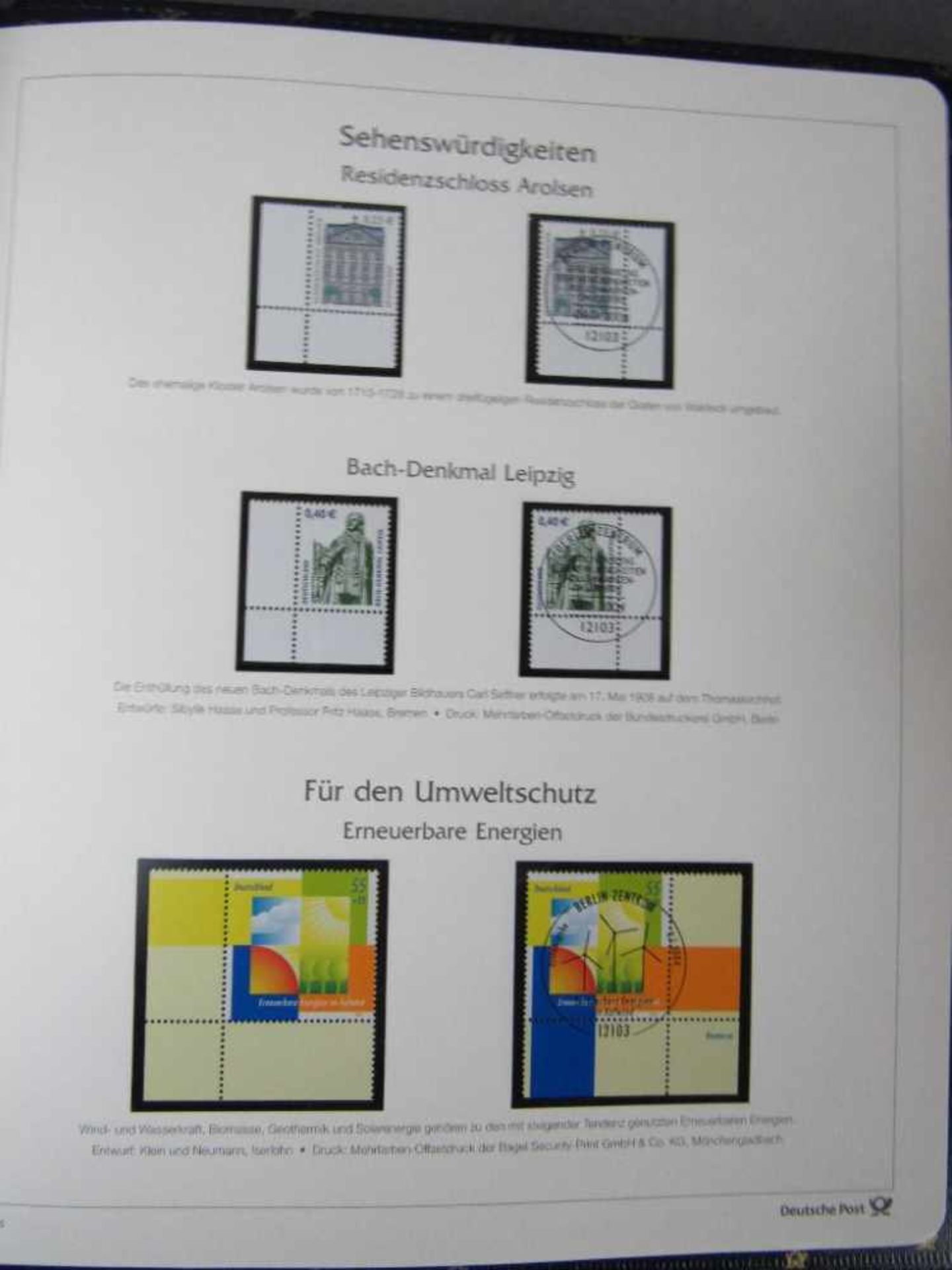 Drei Briefmarkenalben Deutschland komplett in Vordruckalben gelaufen und ungelaufen teilweise - Bild 4 aus 9