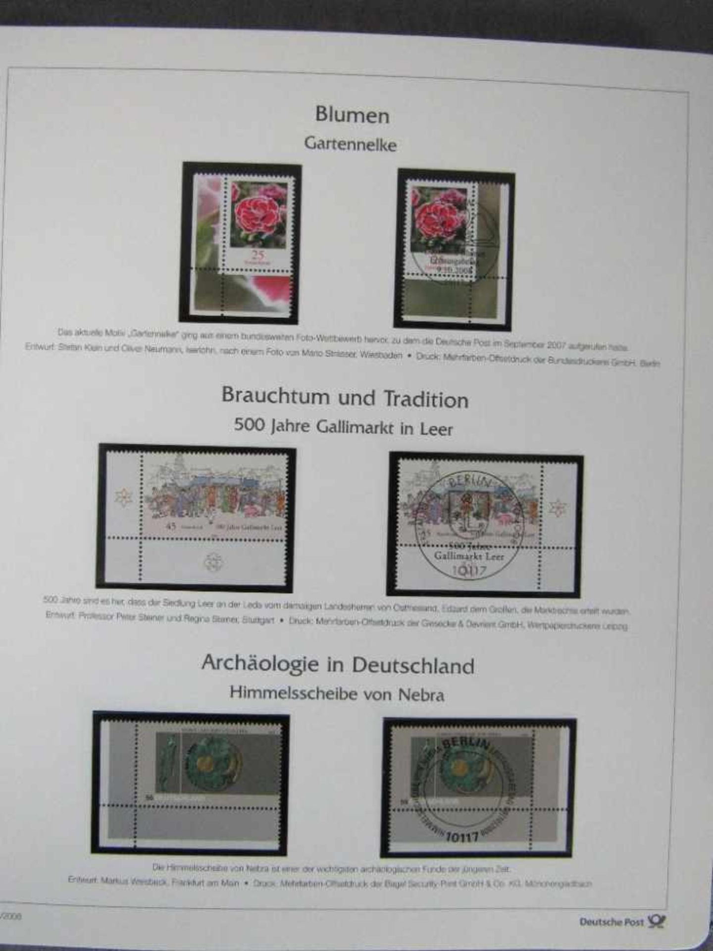 Drei Briefmarkenalben Deutschland komplett in Vordruckalben gelaufen und ungelaufen teilweise - Bild 5 aus 9