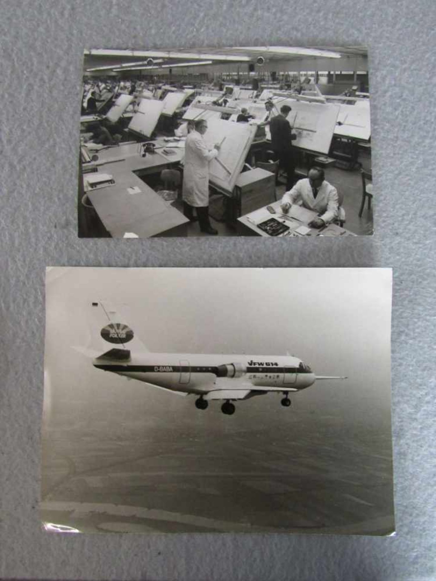 Große Fotografie 2 Teile Fokker Wulf