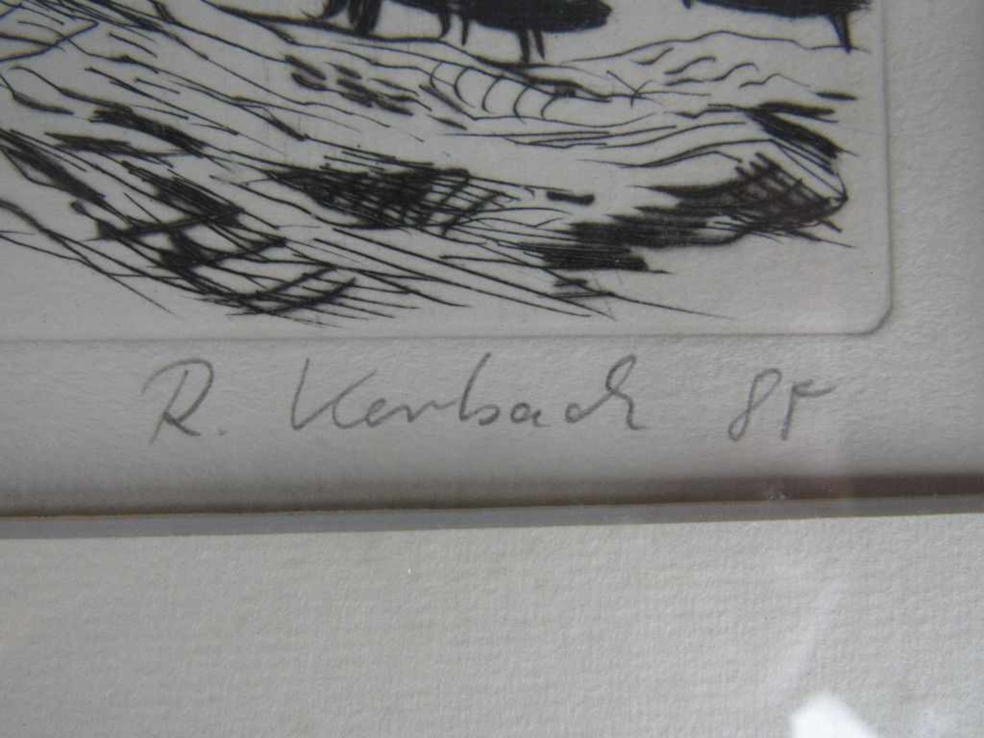 Zeichnung der Schafhirte Blatt 17 von 60 signiert Kerbach 59x45cm - Image 3 of 5