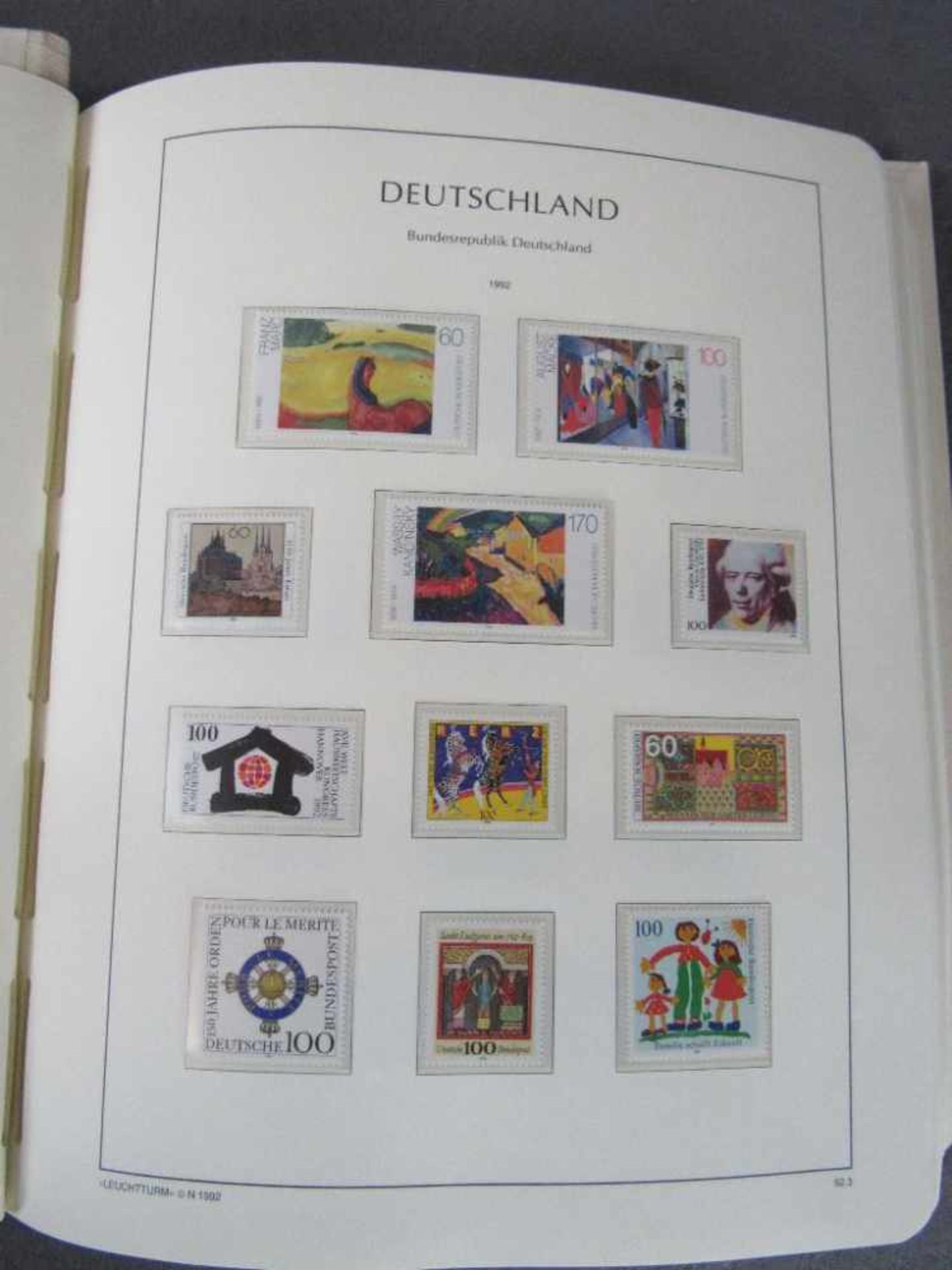 Zwei Briefmarkenalben Deutschland von 91-2005 ungestempelt und von 76-95 - Image 4 of 6