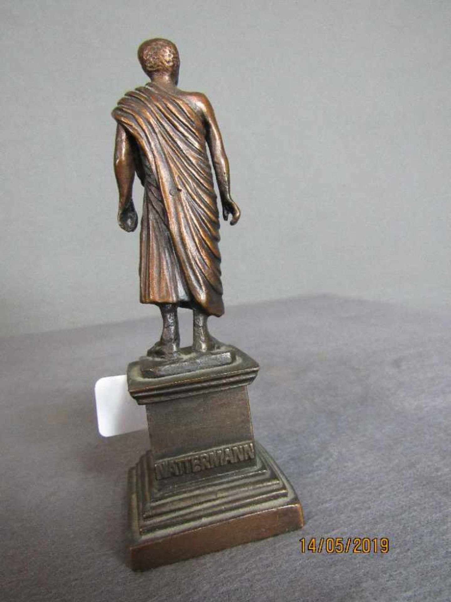 Kleine Skulptur Kupferbronzeguß 15cm hoch - Bild 3 aus 3