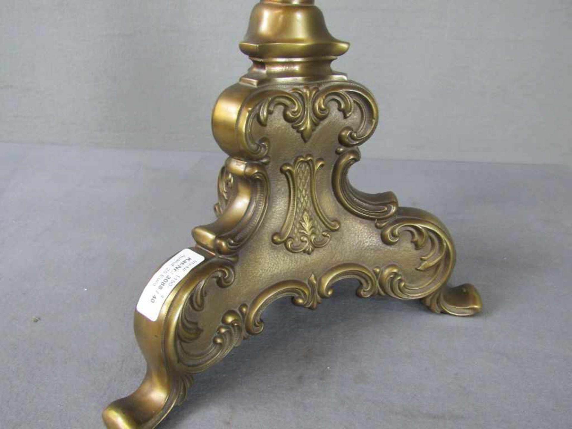 Kerzenleuchter Bronze 57cm hoch massiv Neobarock - Bild 3 aus 3