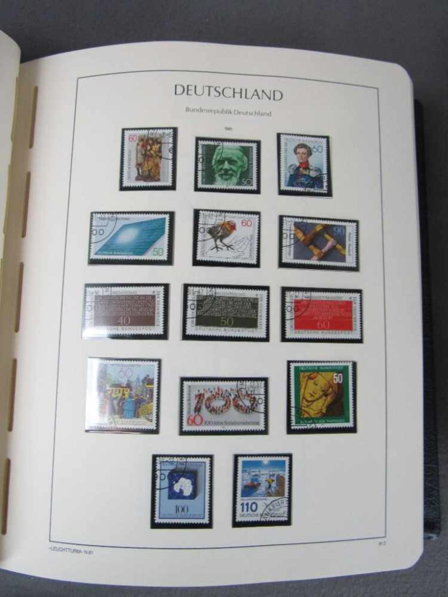 Zwei Briefmarkenalben Deutschland von 91-2005 ungestempelt und von 76-95 - Image 2 of 6