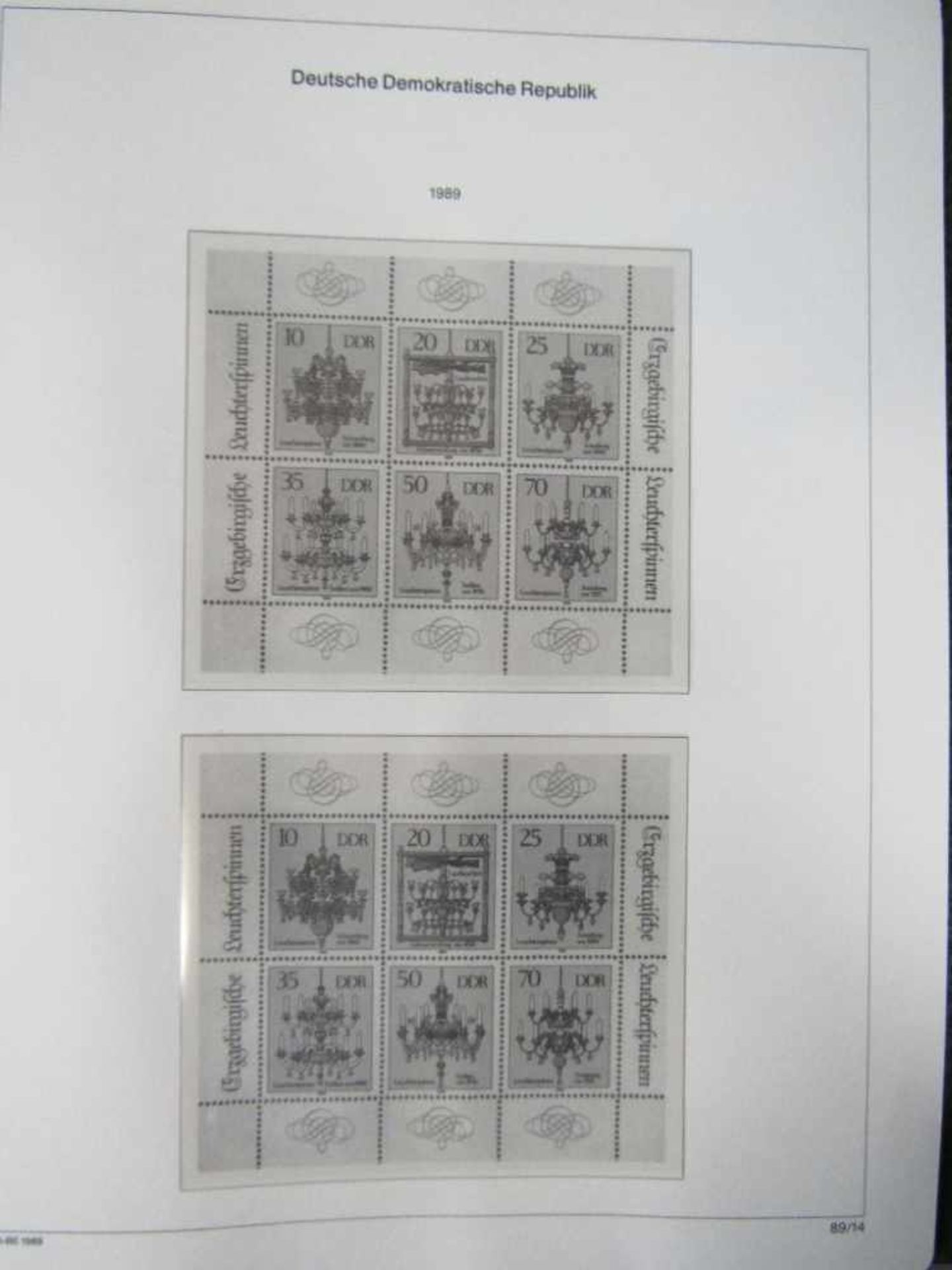 Konvolut Briefmarken 6 Vordruckalben DDR 1955-1990 neu und gestempelt - Bild 12 aus 18
