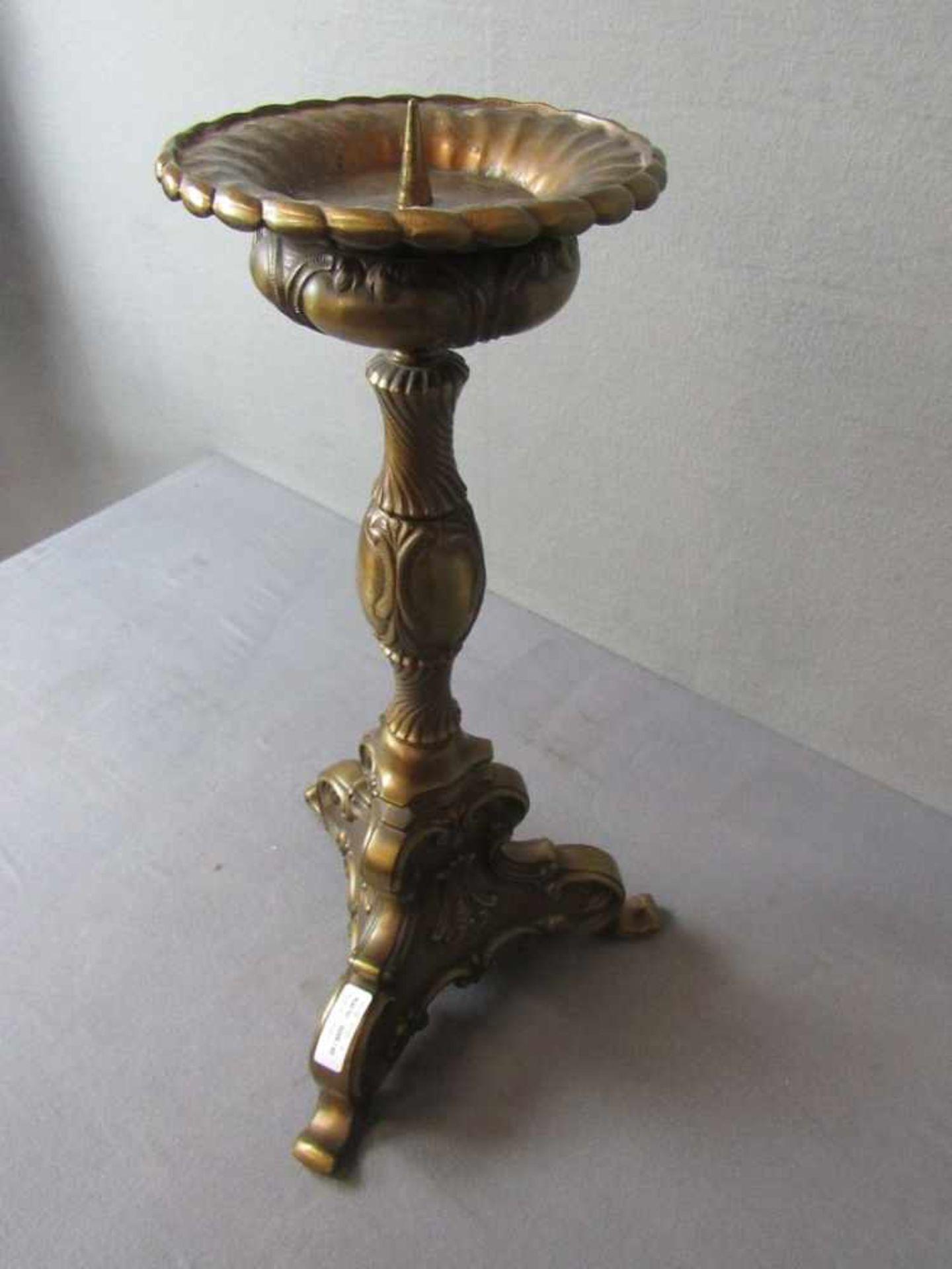 Kerzenleuchter Bronze 57cm hoch massiv Neobarock - Bild 2 aus 3