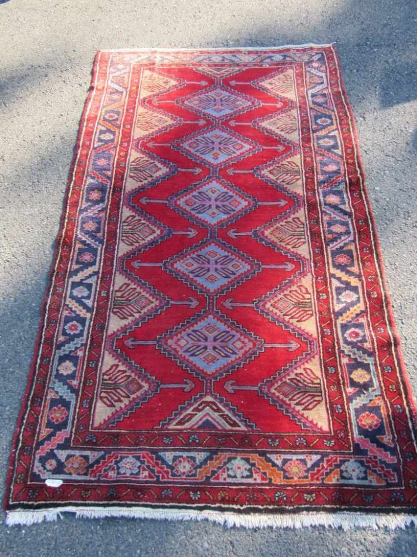 Handknüpfteppich Orient Knüpfteppich Maße:220x127cm