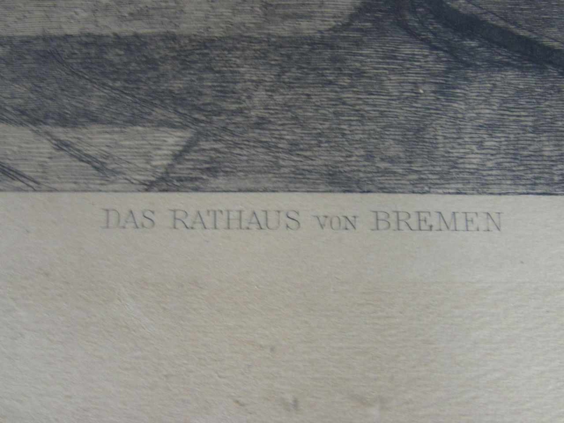Grafik Rathaus Bremen 40x30cm - Image 3 of 4