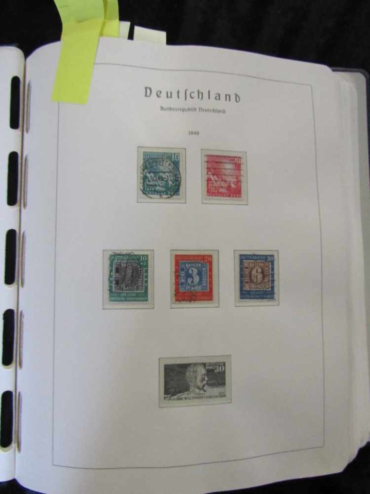 Bund Sammlung gestempelt aus 1949 - 1979 im Leuchtturm Falzlos Vordruck - Image 2 of 7