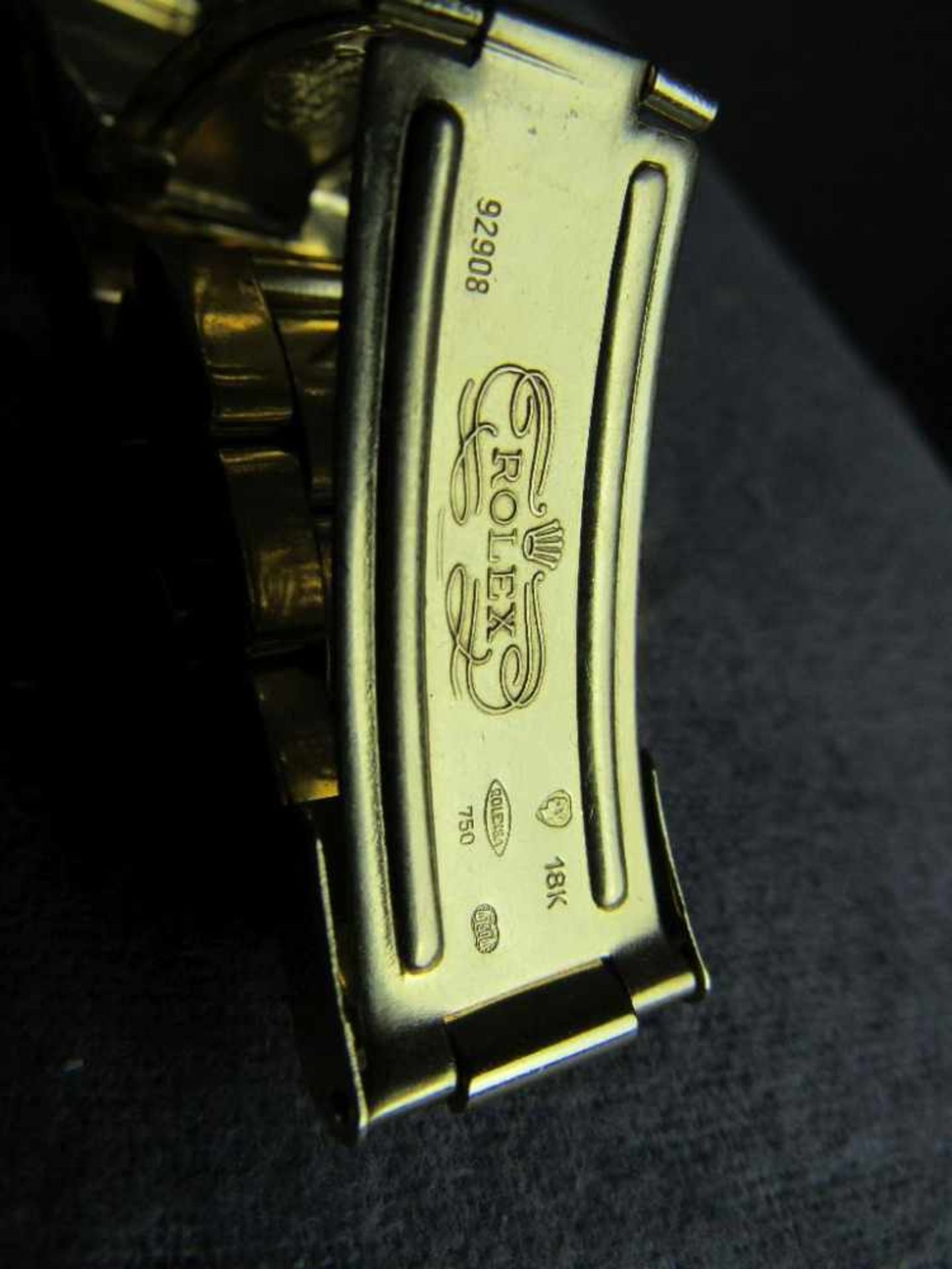 Uhrenband mehrfach gepunzt Restaurationsobjekt Gold stark bestoßen und berieben ungeprüft Gewicht: - Bild 4 aus 4