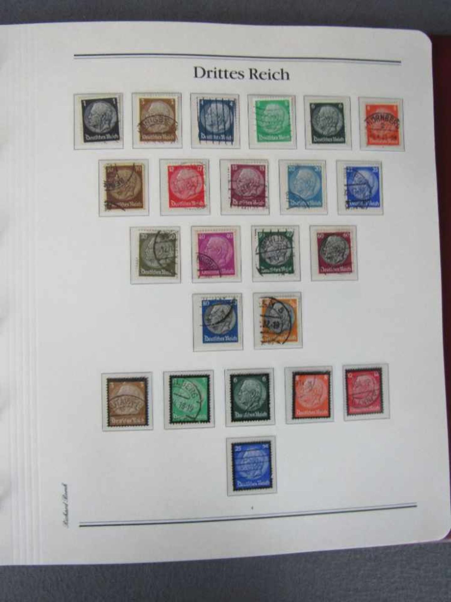 Briefmarkenalbum Deutsches Reich 1933-1945 neu/gestempelt sauberes Vordruckalbum - Bild 3 aus 7