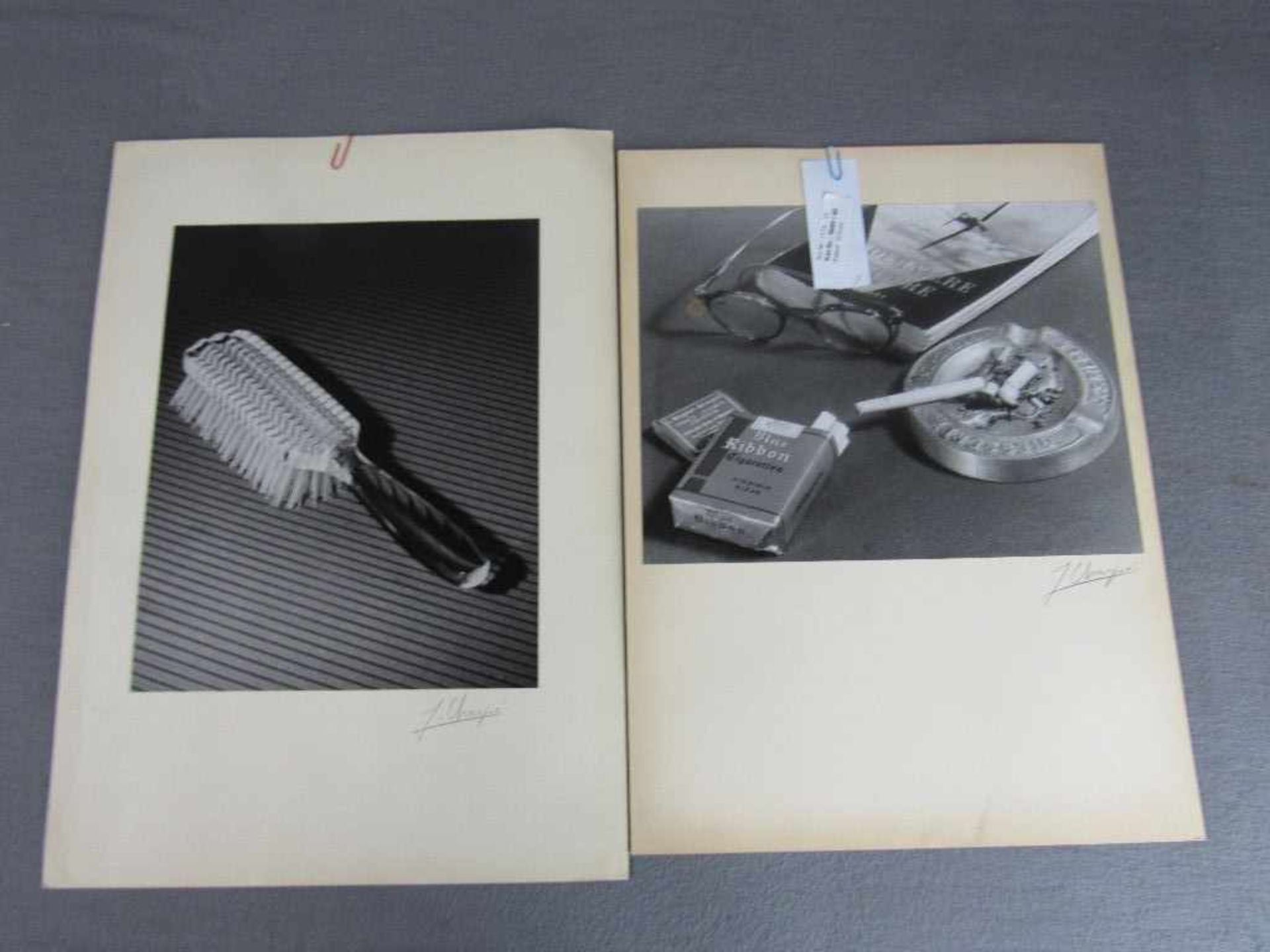 Zwei hochwertige Fotografien Chapiefoto mit original Signatur