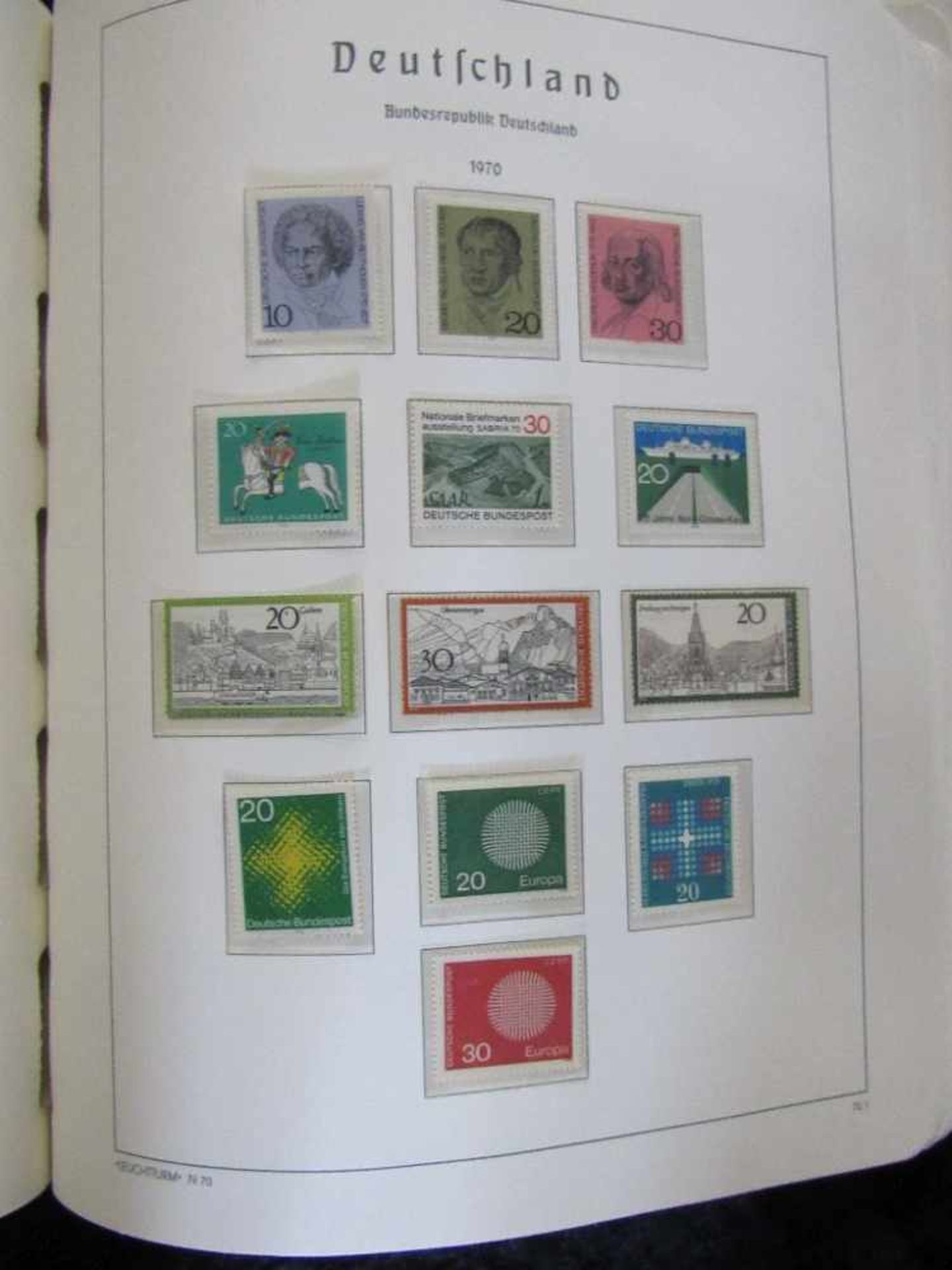 Bund Sammlung aus 1949 - 1981 xx im Leuchtturm Falzlos Vordruck - Image 2 of 3