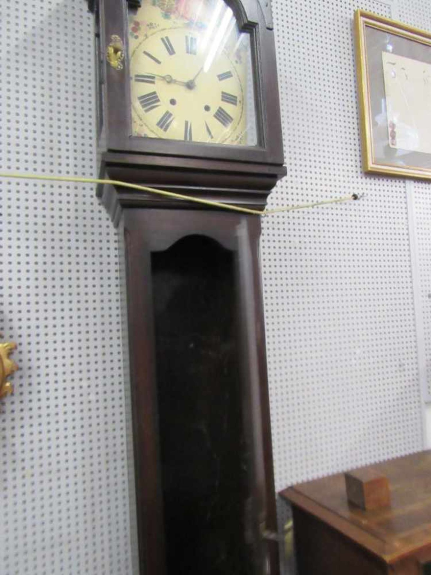 Antike Standuhr barock um 1800 komplett unrestauriert Höhe 263cm - Bild 4 aus 5