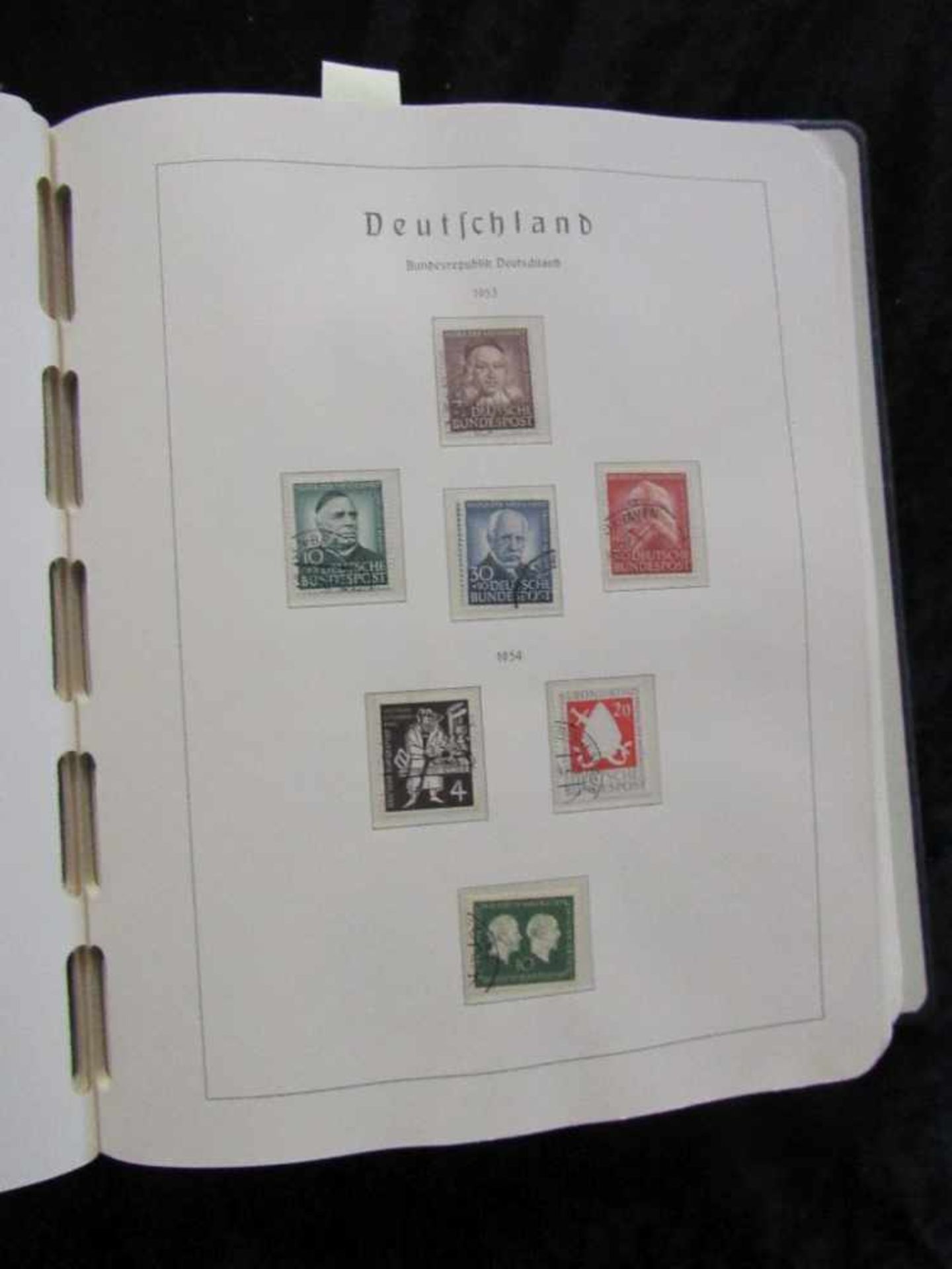 Bund Sammlung gestempelt aus 1949 - 1979 im Leuchtturm Falzlos Vordruck - Image 6 of 7