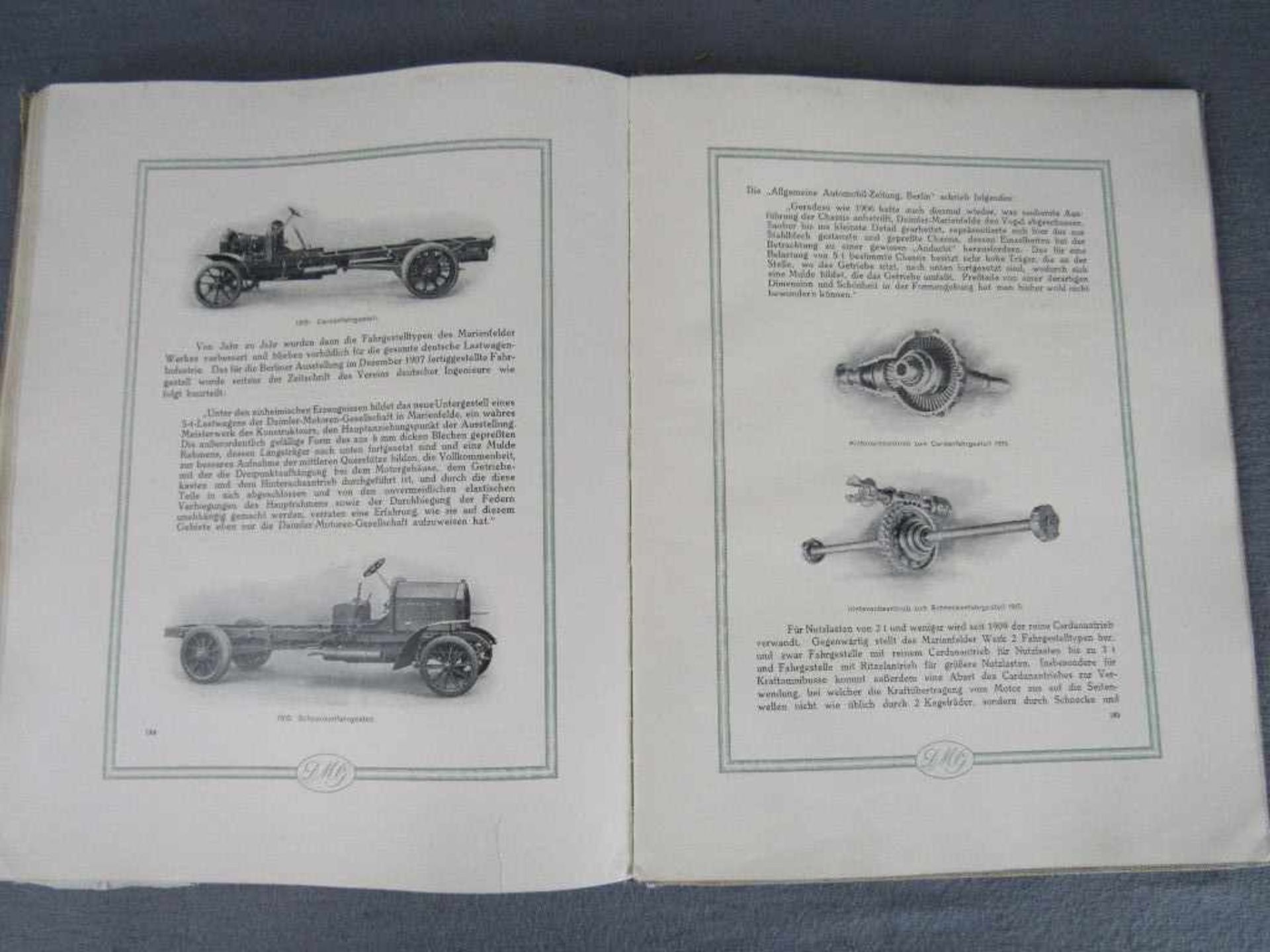 Seltenes Buch Mercedes Benz zum 25. Jährigem Bestehen der Daimler Motorengesellschaft von 1915 ca. - Bild 4 aus 4