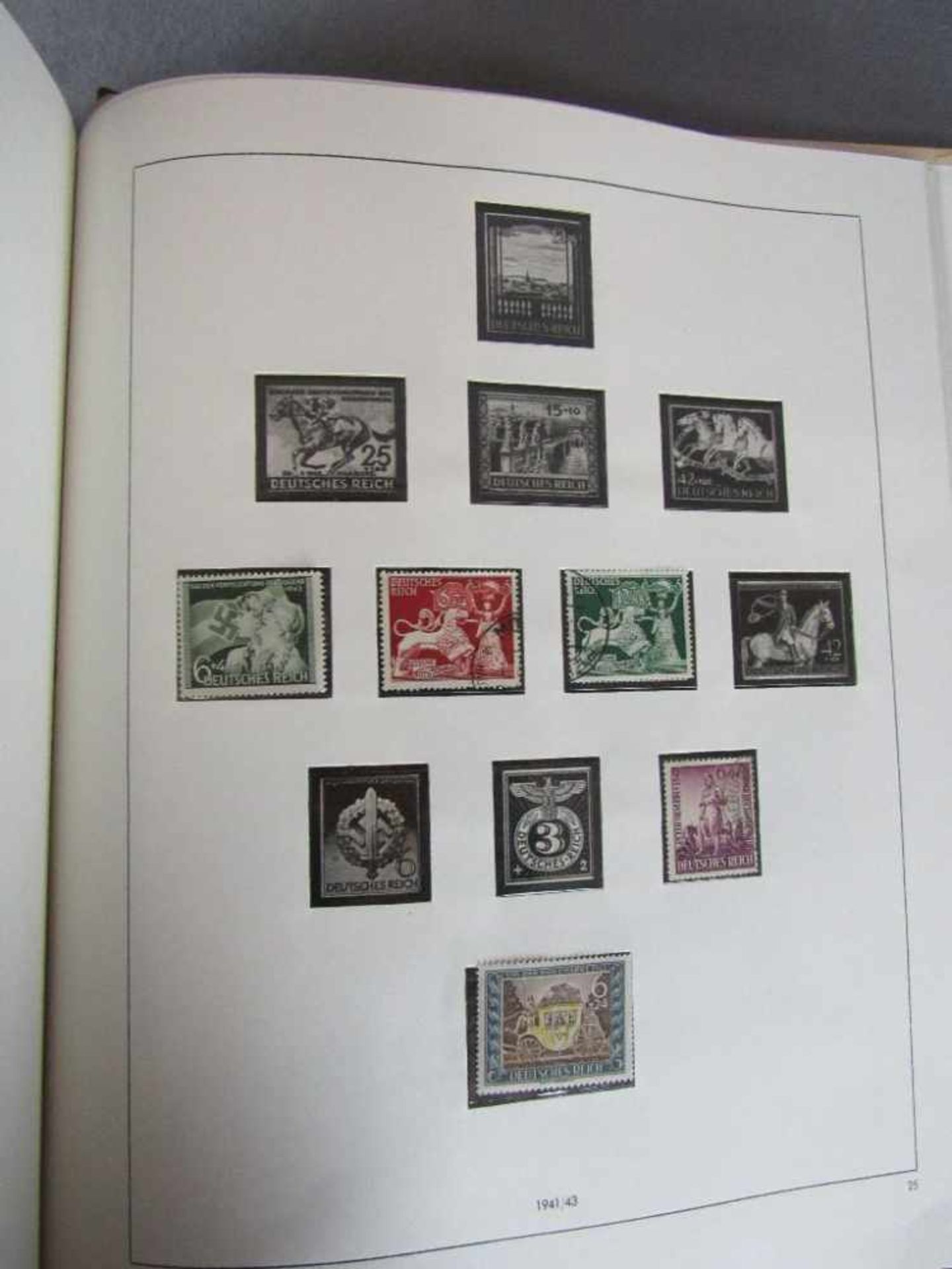 Briefmarkenalbum DR Deutsche Reich neu/gestempelt Vordruckalbum 1871-1945 - Image 4 of 5