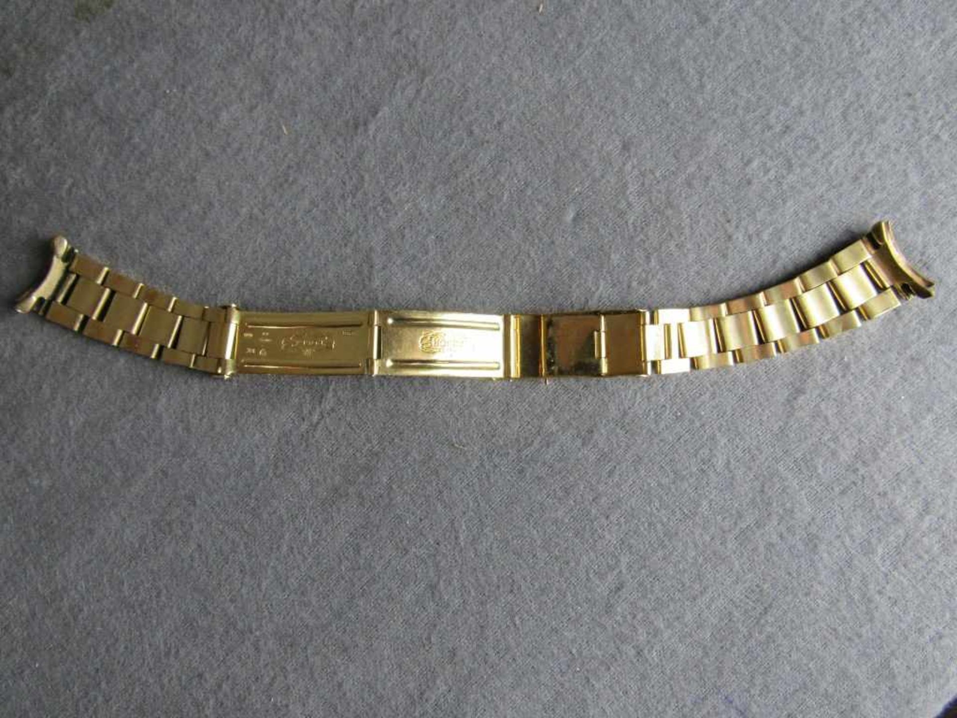 Uhrenband mehrfach gepunzt Restaurationsobjekt Gold stark bestoßen und berieben ungeprüft Gewicht:
