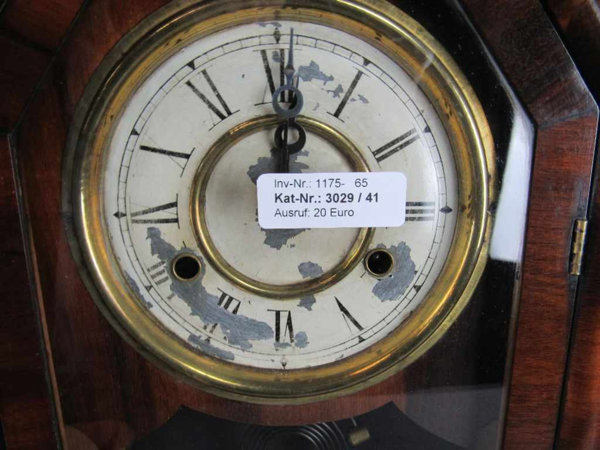 Kastenuhr England läuft an ca.47x30cm - Bild 2 aus 3