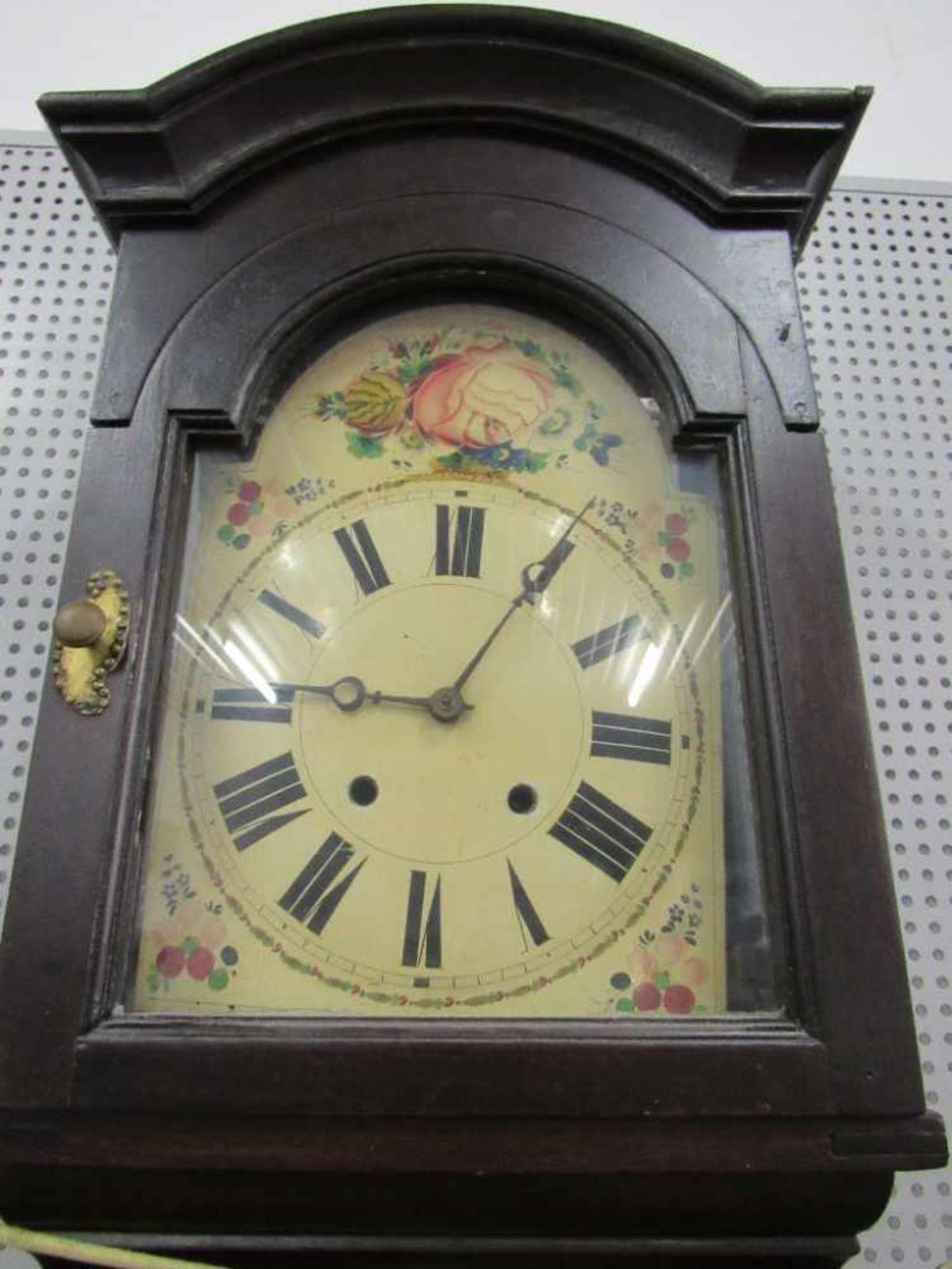 Antike Standuhr barock um 1800 komplett unrestauriert Höhe 263cm - Bild 3 aus 5