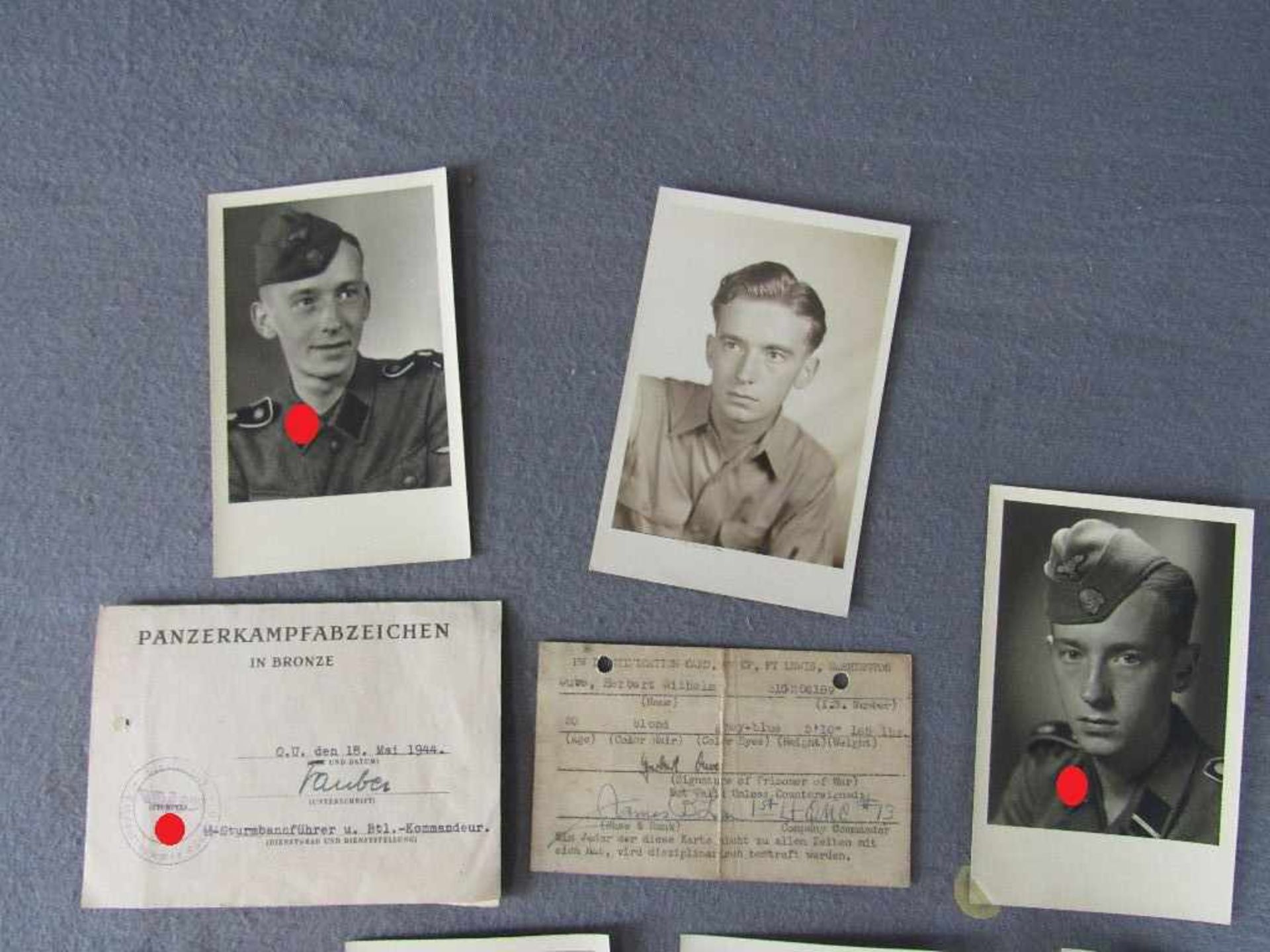 Kleiner Foto bzw. Dokumentennachlass eines SS Leibstandarten Adolf Hitler Soldat, unter anderem - Image 2 of 3