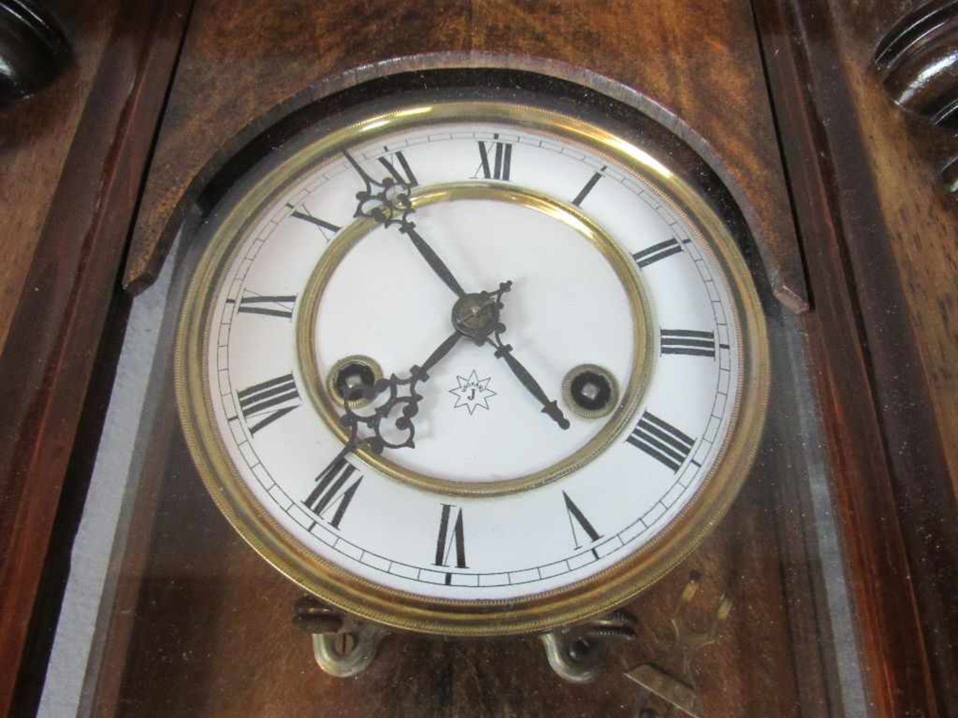 Wanduhr Regulator Historismus um 1890 läuft an - Bild 2 aus 2