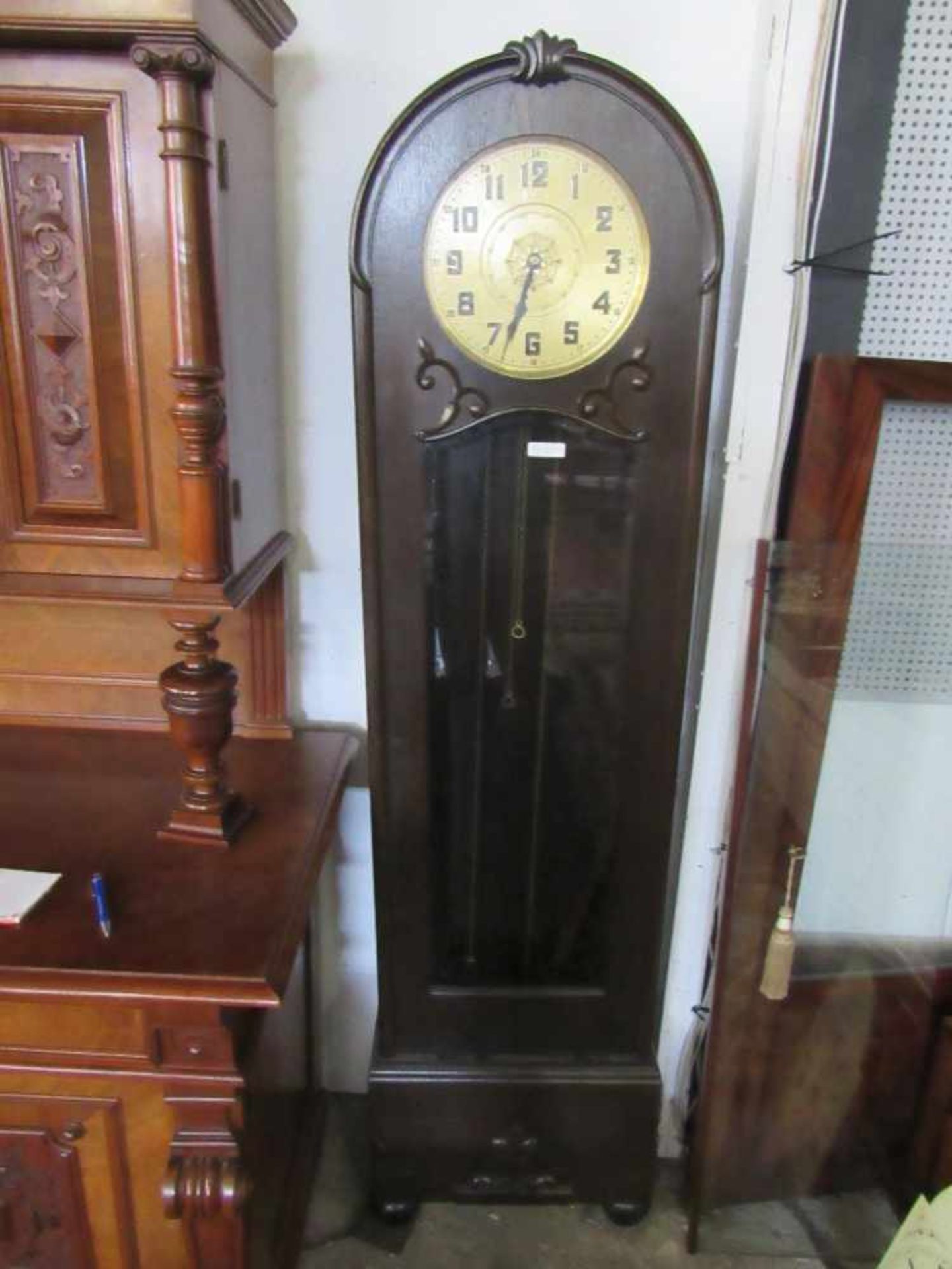 Standuhr um 1920 Dufa läuft an Höhe:197cm