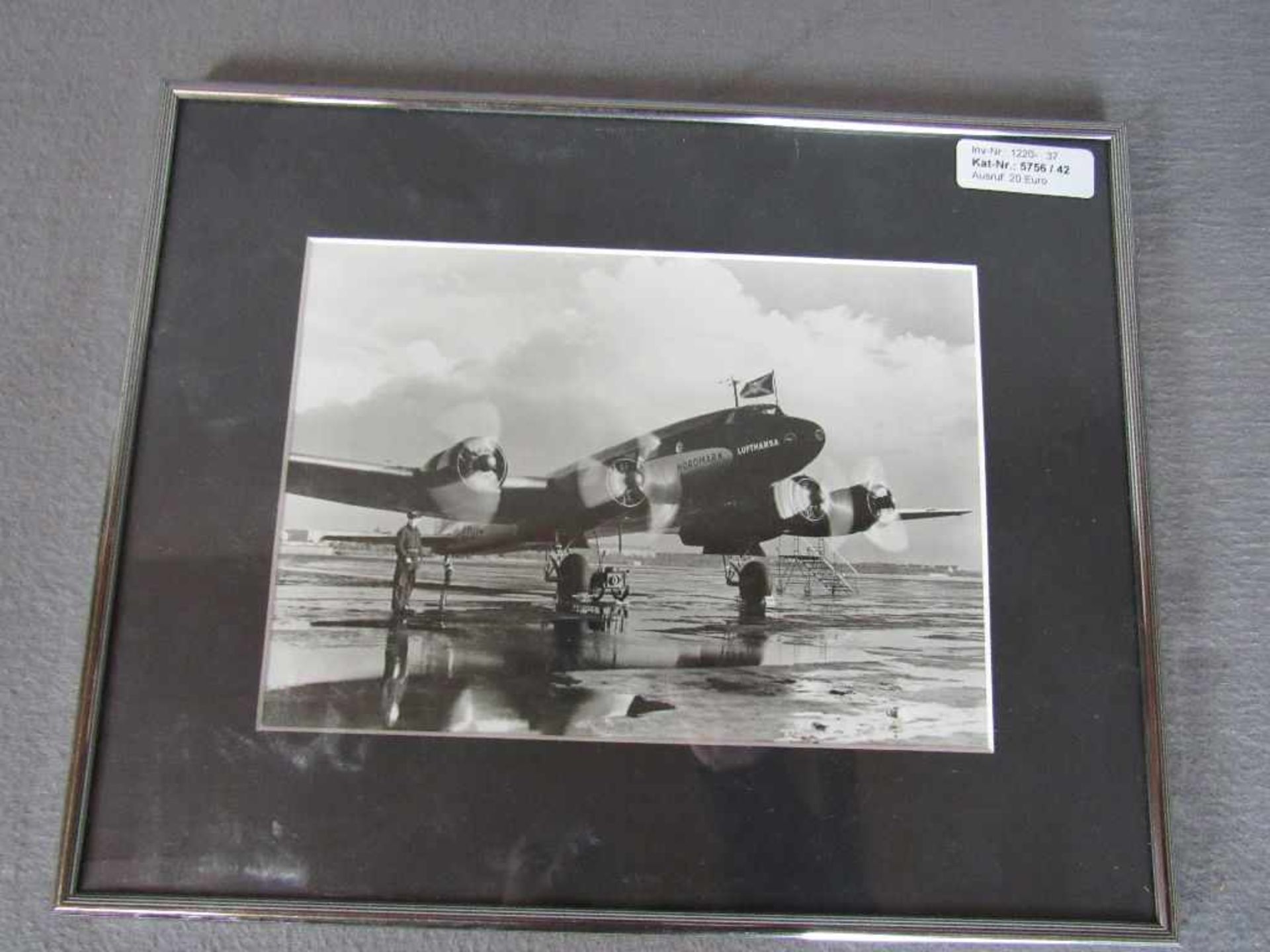 Gerahmtes Bild Darstellung Focke Wulf FW200 Kondor 35x28cm- - -20.00 % buyer's premium on the hammer - Bild 2 aus 4