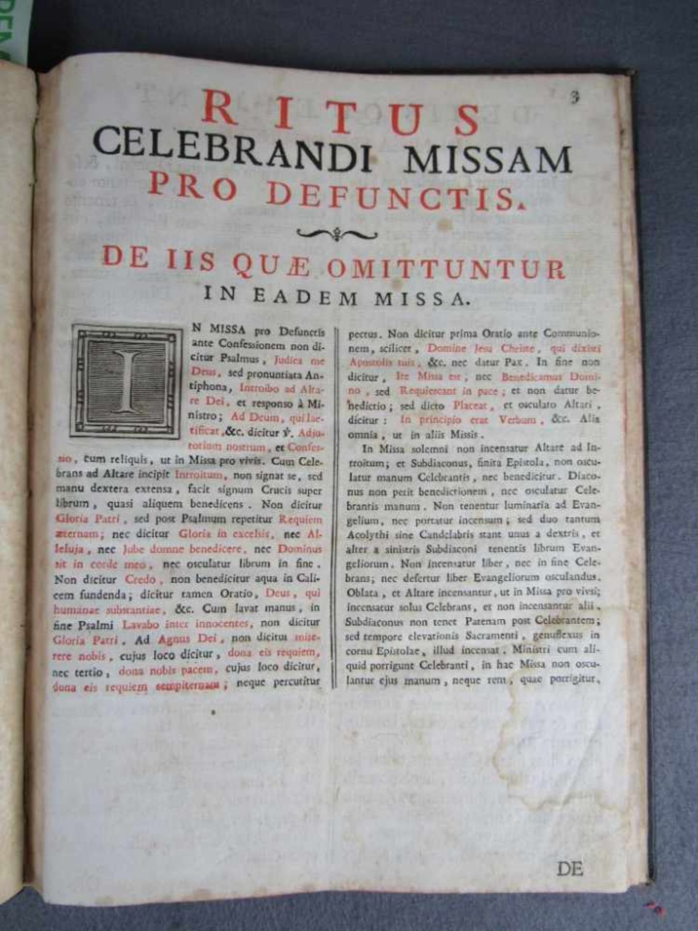 Antikes Buch Christlich in Leder gebundenes Pergament Latain Din A4- - -20.00 % buyer's premium on - Image 3 of 7