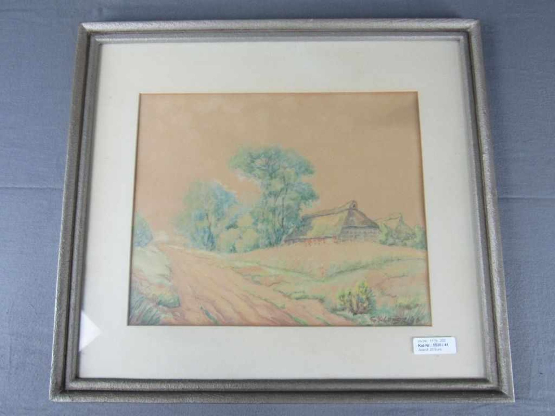 Aquarell Worpswede signiert Lange 48x55cm- - -20.00 % buyer's premium on the hammer price19.00 % VAT - Bild 2 aus 3