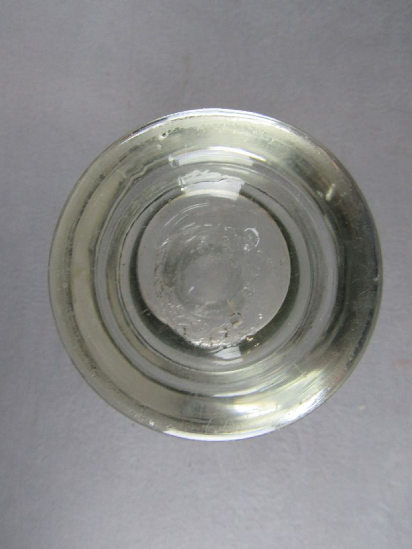 Antikes Glas mundgeblasen mit Abriss hier Vase 23cm hoch- - -20.00 % buyer's premium on the hammer - Bild 3 aus 3
